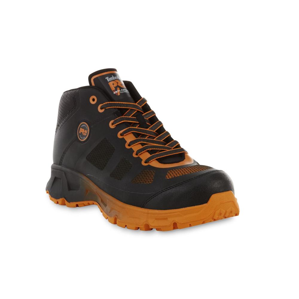 Timberland PRO Men's Velocity Mid Alloy Toe Work Shoe A16RF- Black/Orange