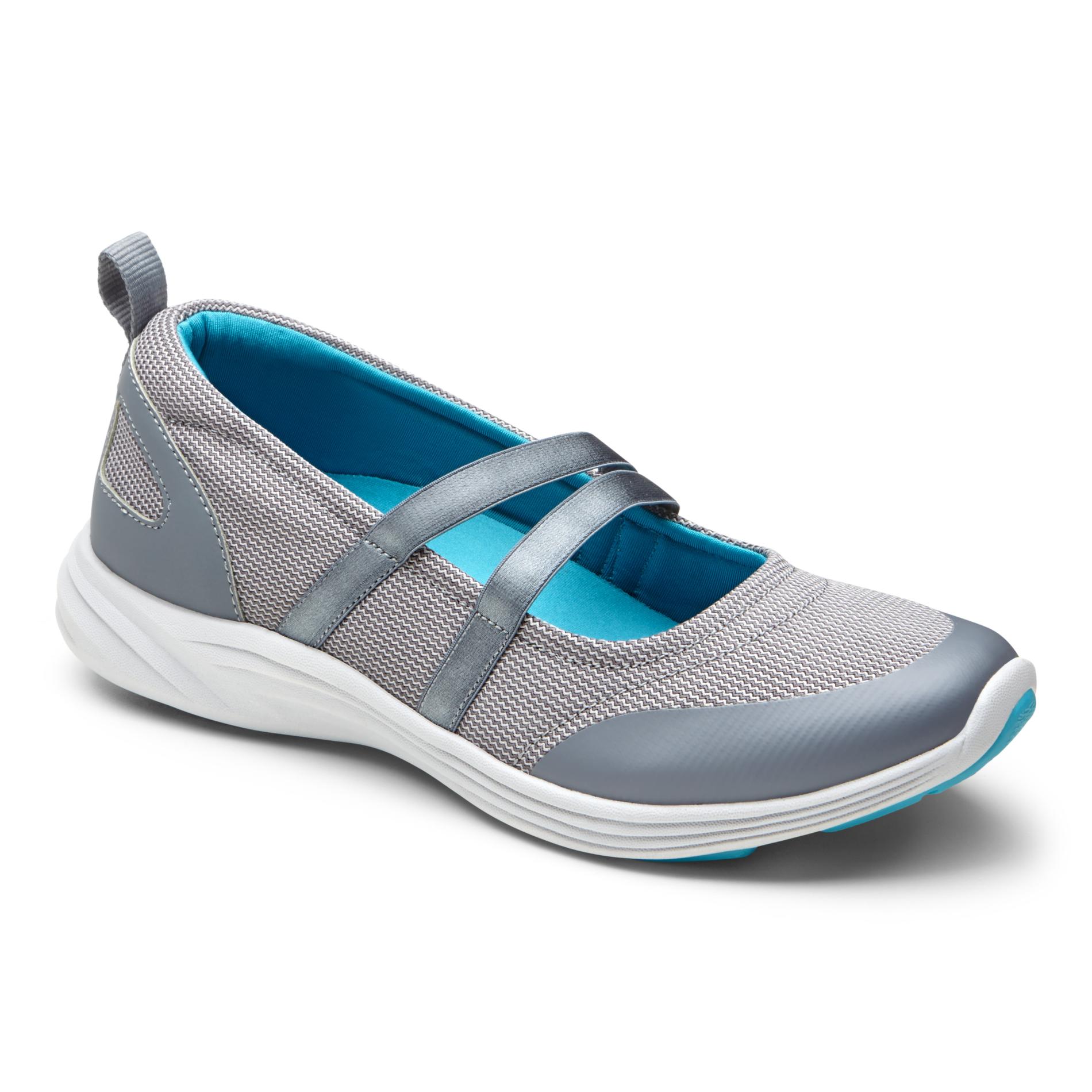 Vionic with Orthaheel Technology Women's Agile Opal Gray Comfort  Sneaker