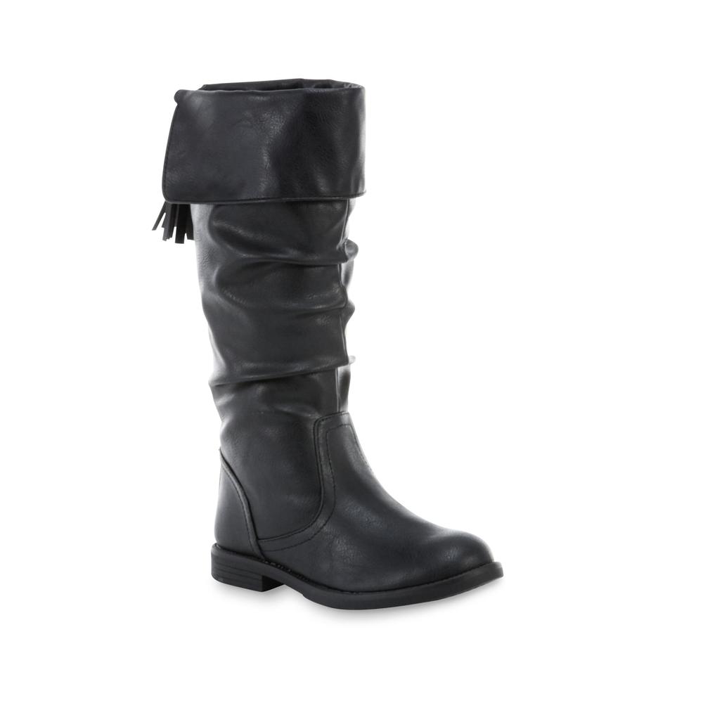 SM New York Girl's Violet Black Fashion Boot