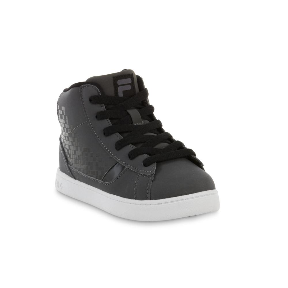 Fila Boy's Dyano Gray/Black High-Top Sneaker