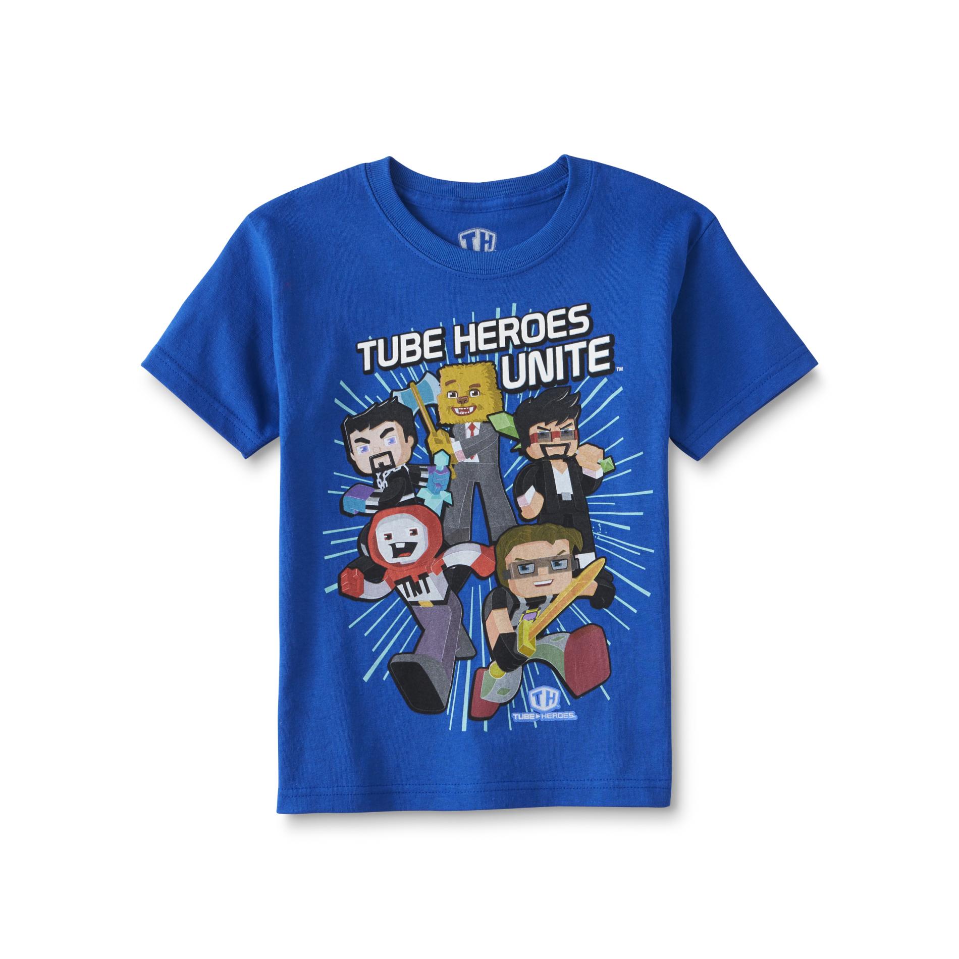 JAZWARES Tube Heroes Boy's T-Shirt - The Flash