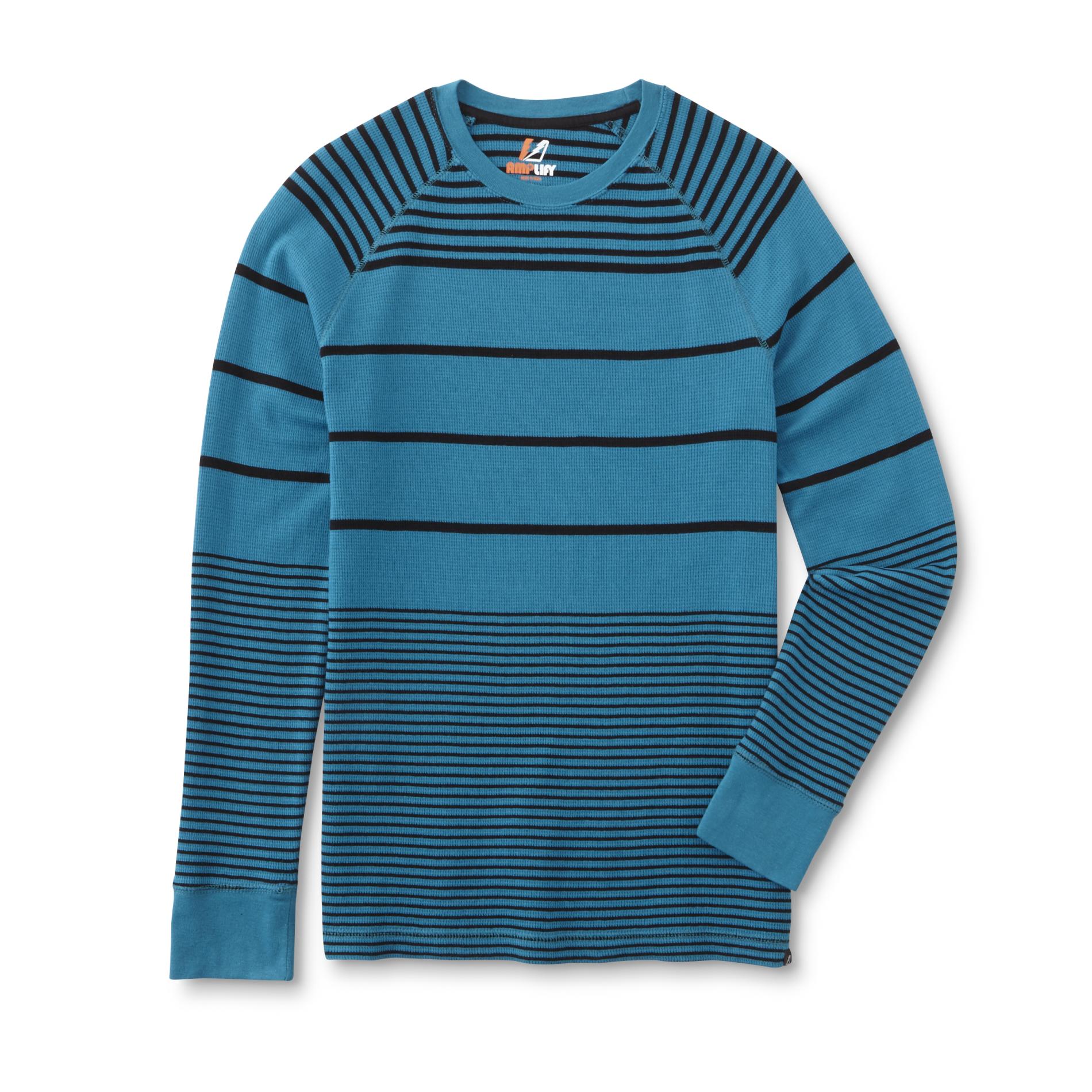 Amplify Young Men's Thermal Shirt - Striped