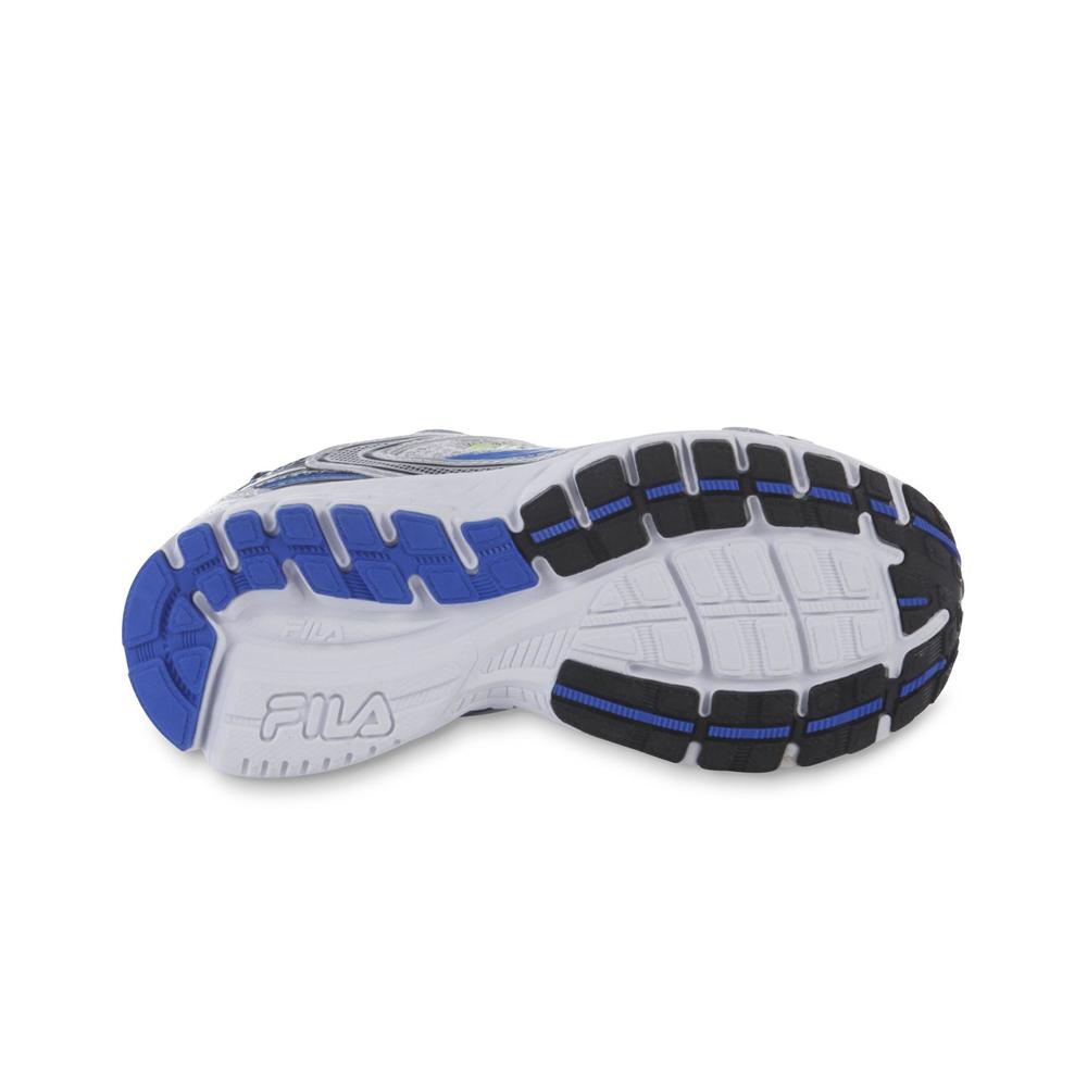 Fila Boy's Nitro Silver/Blue Athletic Shoe