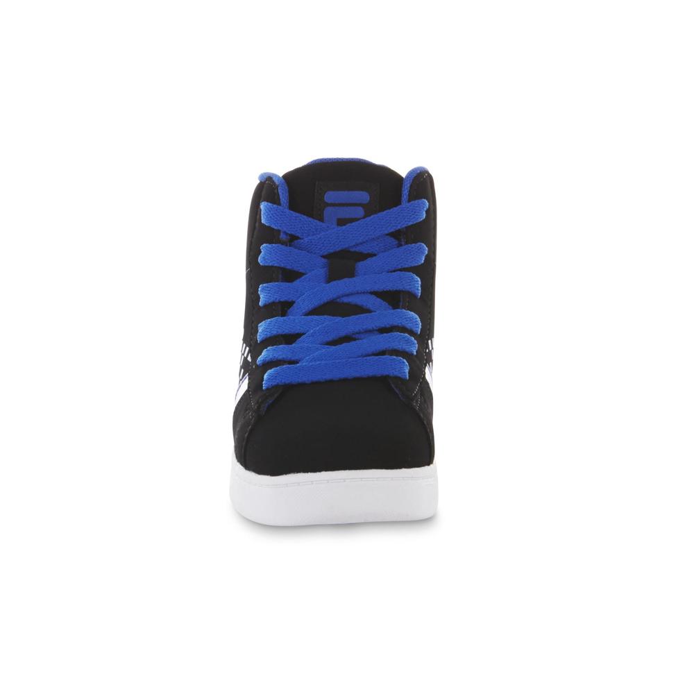 Fila Boy's Dyano Black/Blue High-Top Sneaker