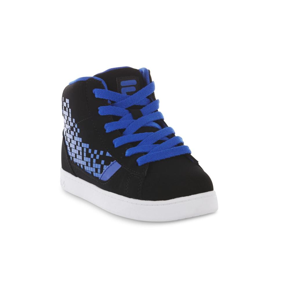 Fila Boy's Dyano Black/Blue High-Top Sneaker