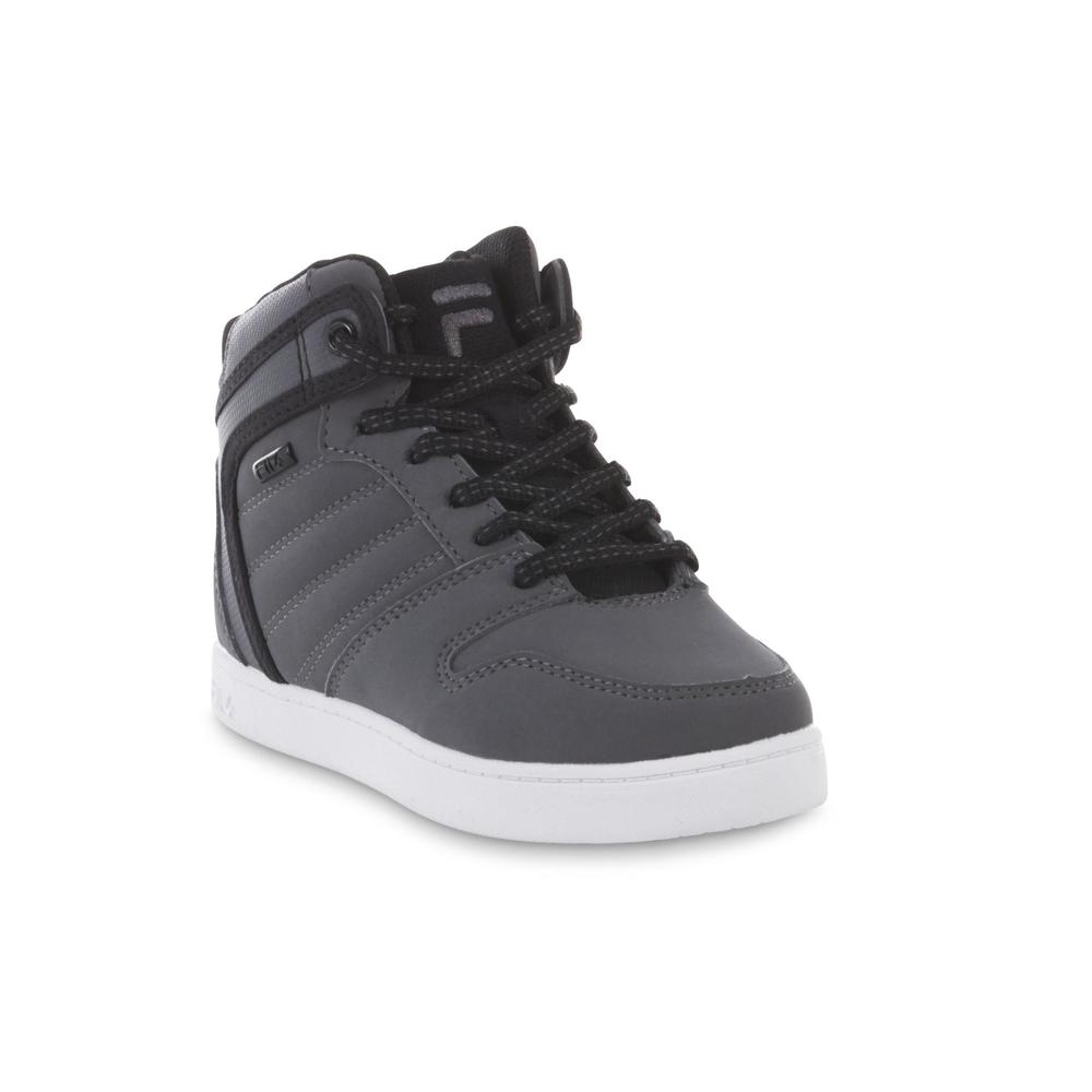 Fila Boy's Best Ever 2 Gray/Black High-Top Sneaker