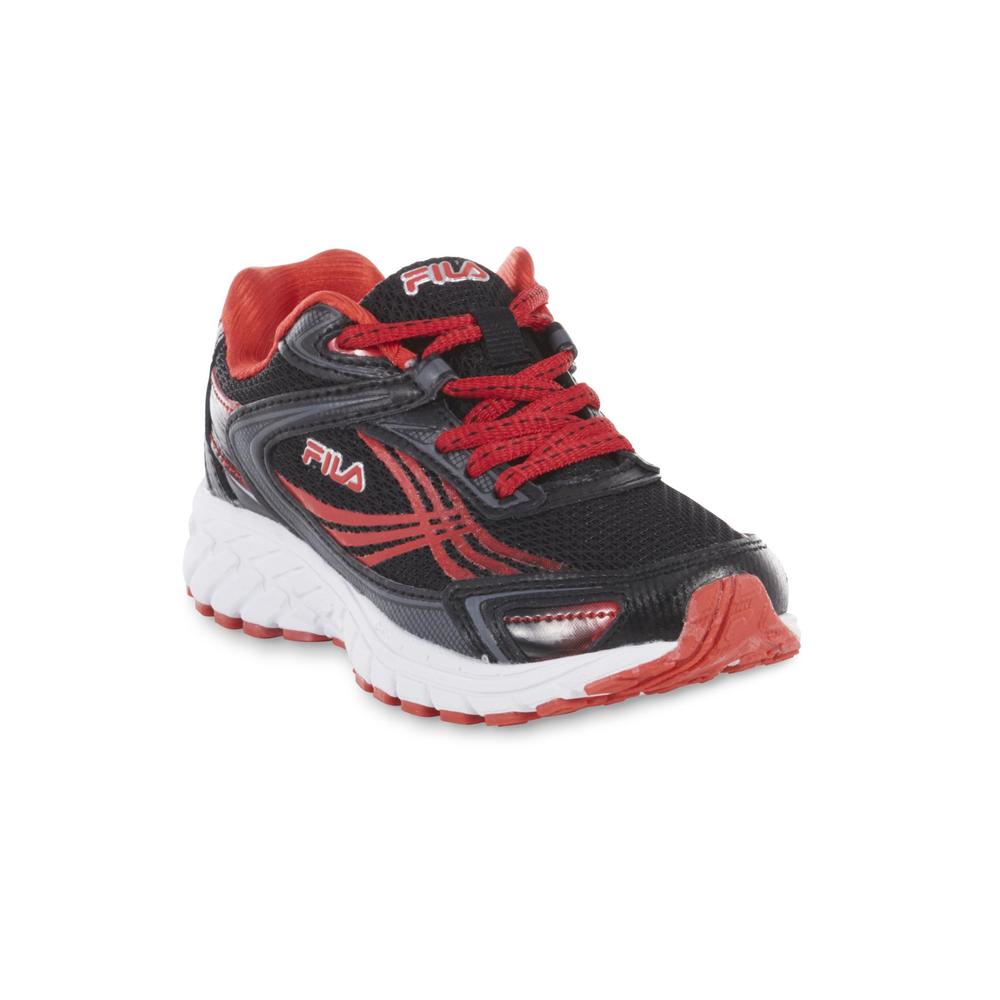 Fila Boy's Nitro Black/Red Athletic Shoe