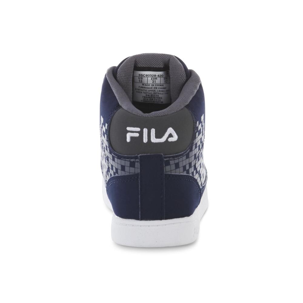 Fila Boy's Dyano Navy/Gray High-Top Sneaker