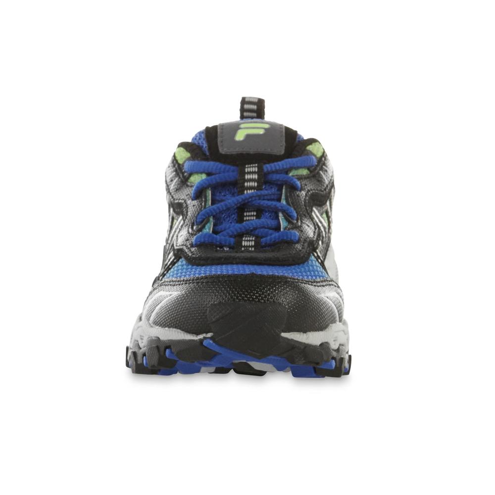 Fila Boy's Tractile Blue/Green/Black Running Shoe