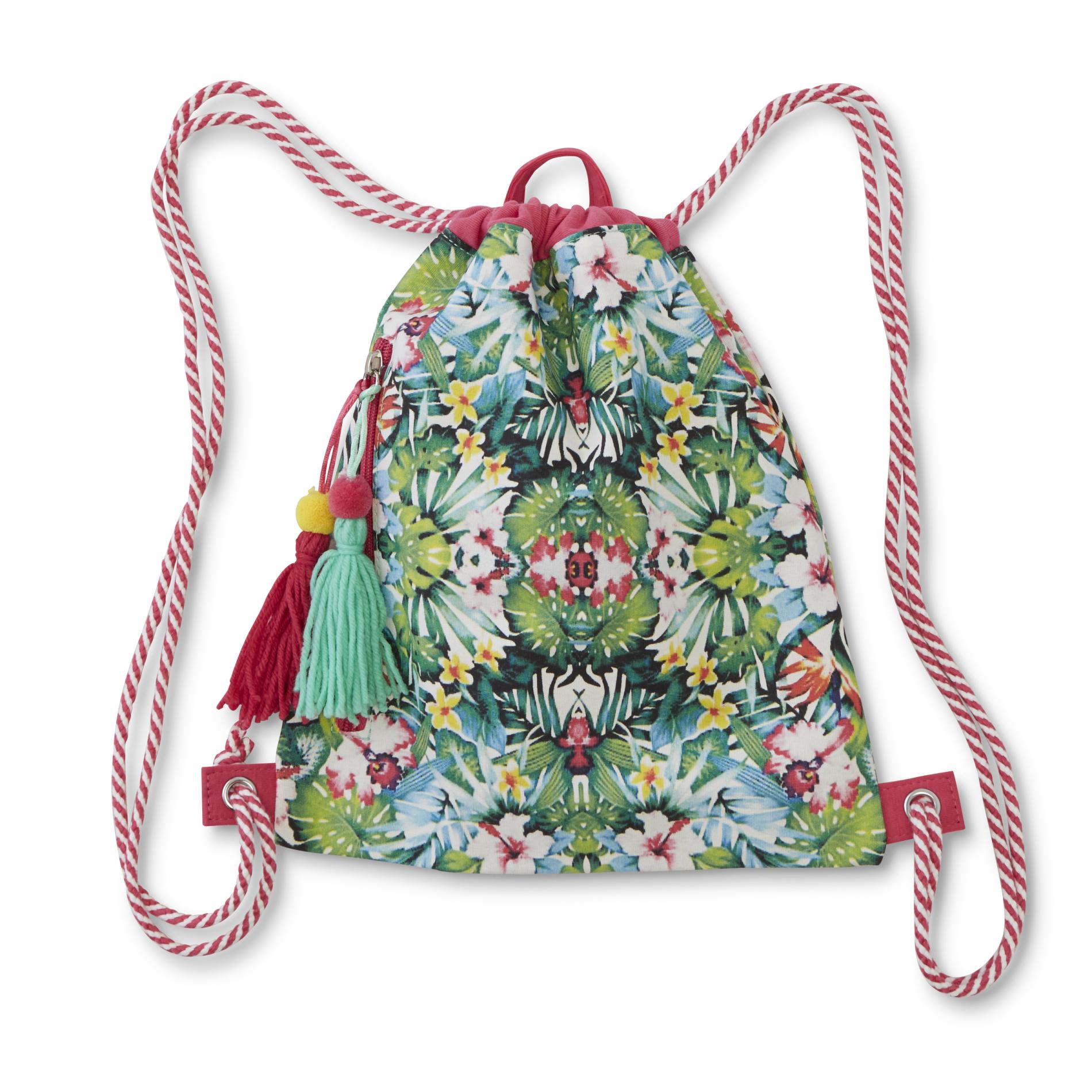 Girls' Backpack Purse - Floral