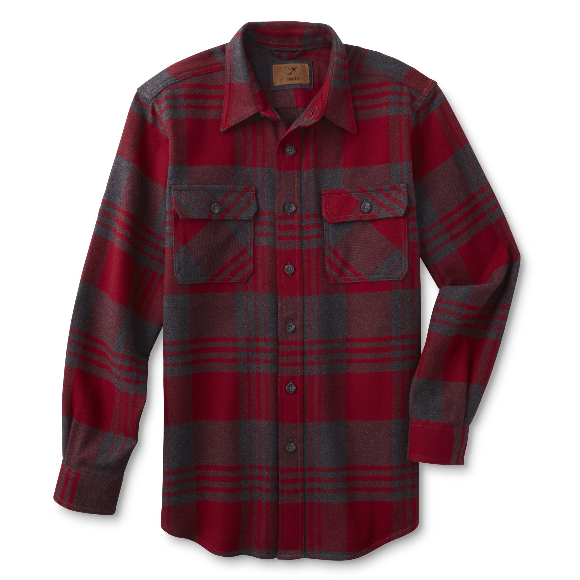 Outdoor Life Men's Shirt Jacket - Plaid | Shop Your Way: Online ...