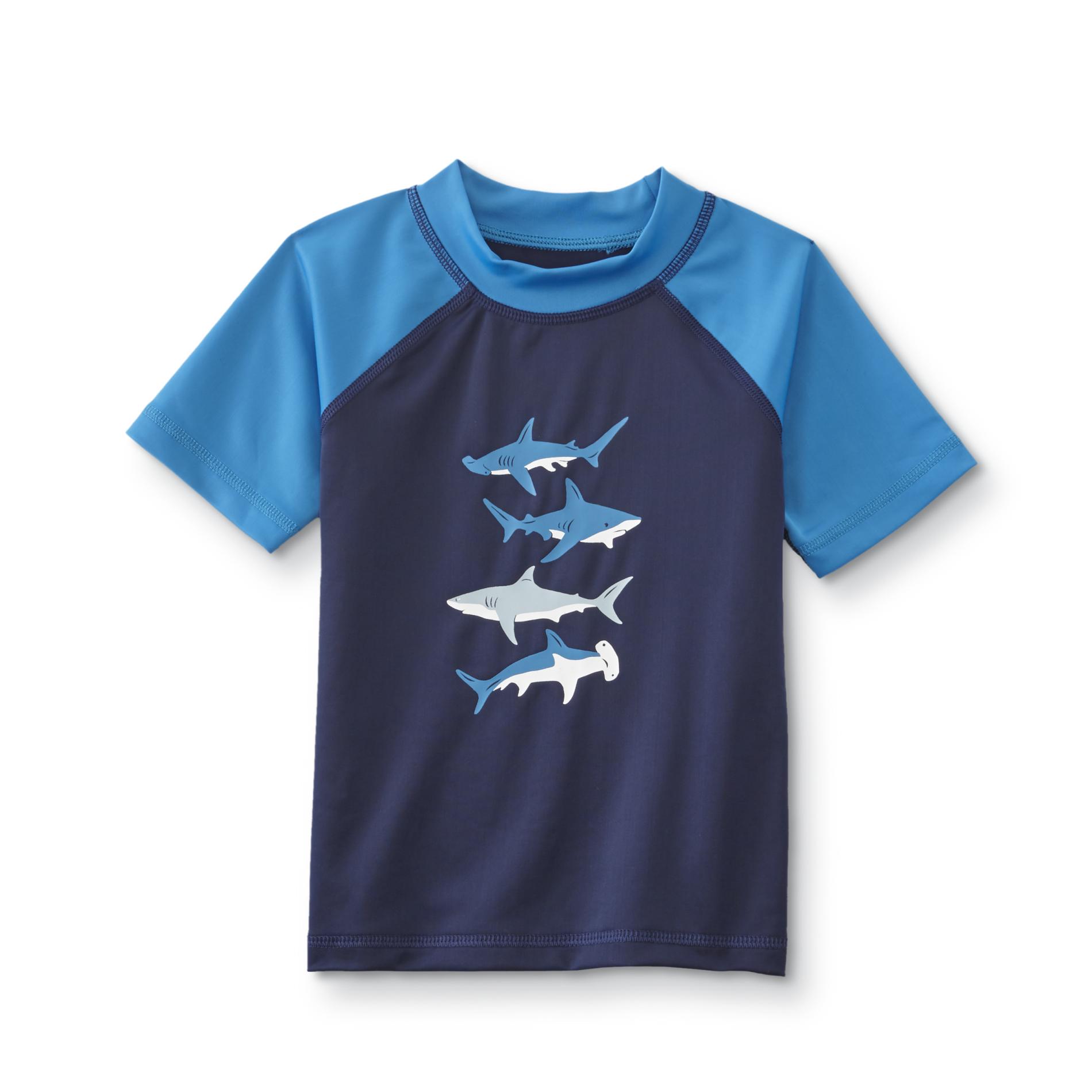 Joe Boxer Toddler Boys' Swim Rashguard - Sharks