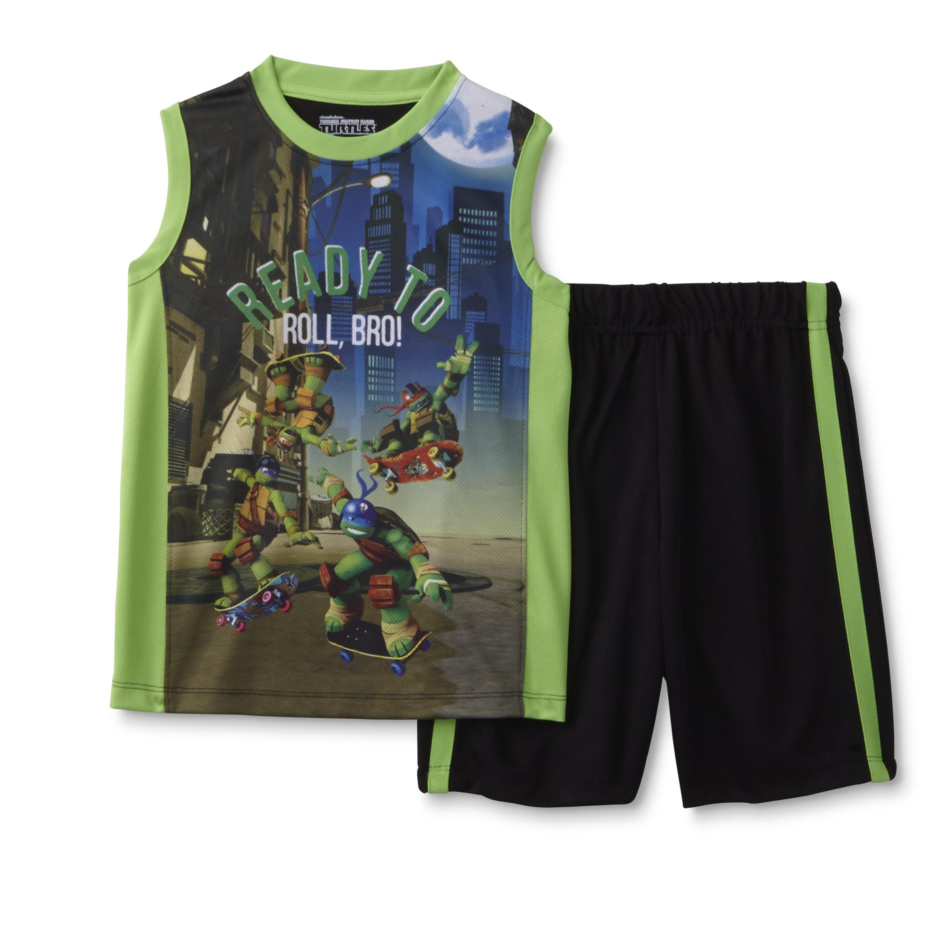 Nickelodeon Teenage Mutant Ninja Turtles Boy's Muscle Shirt & Shorts