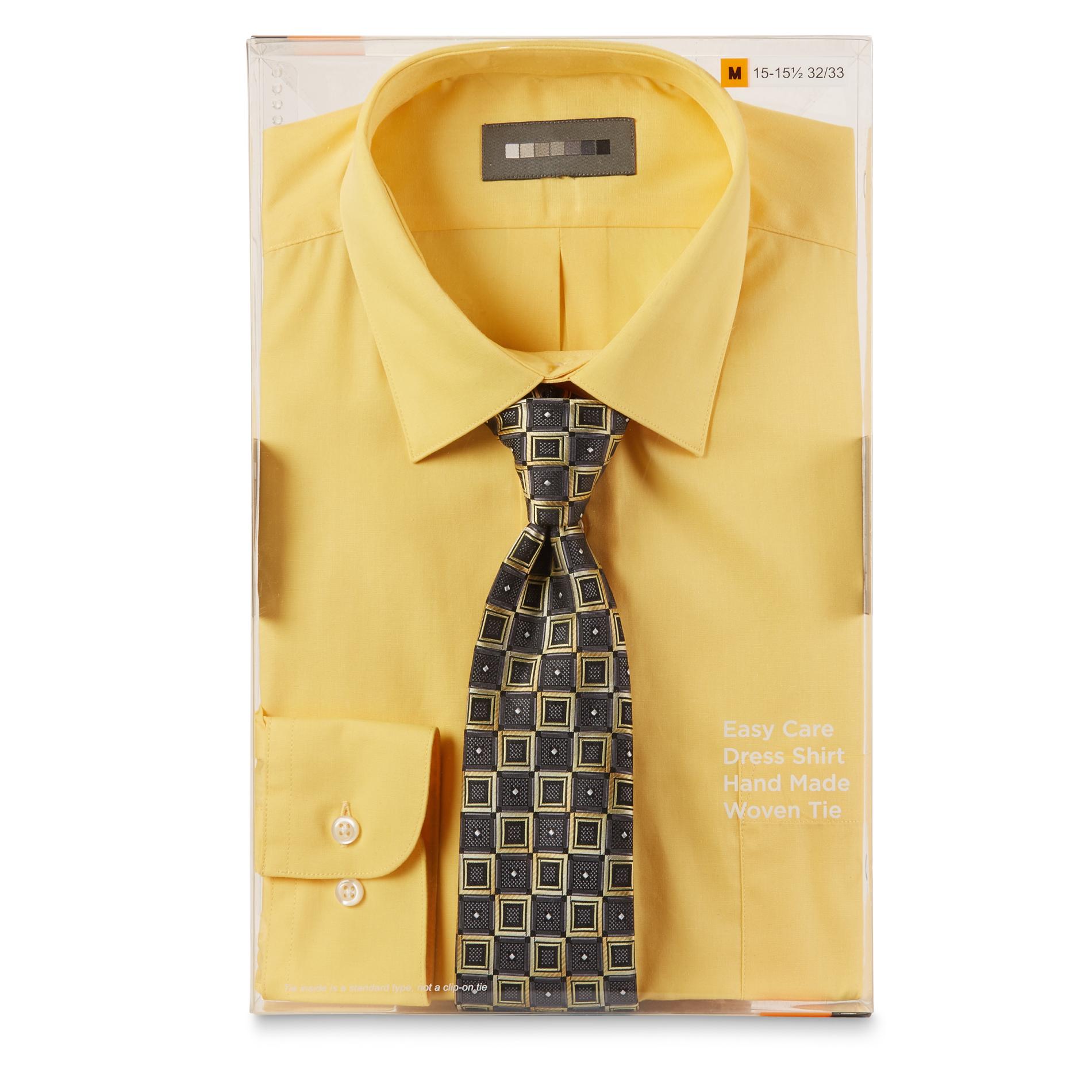 Covington Men's Dress Shirt & Necktie - Geometric