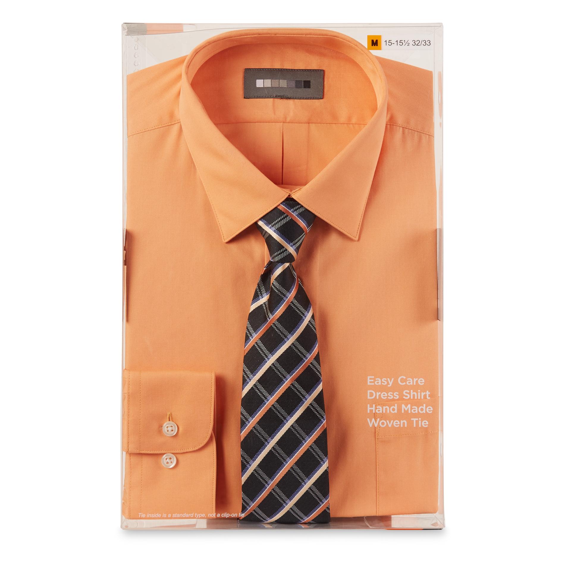 Covington Men's Dress Shirt & Necktie - Checkered