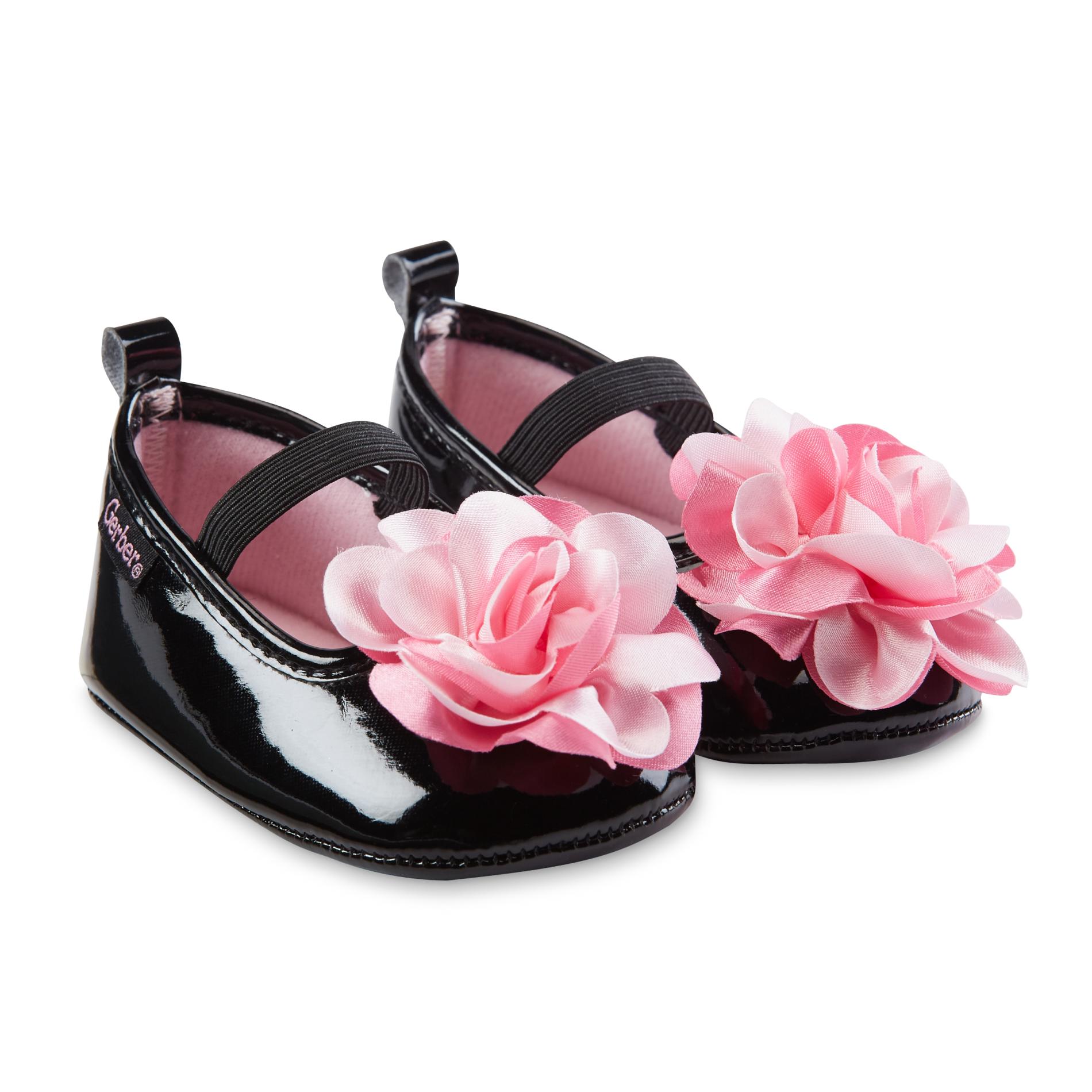 Gerber Baby Girl's Black Mary Jane Shoes