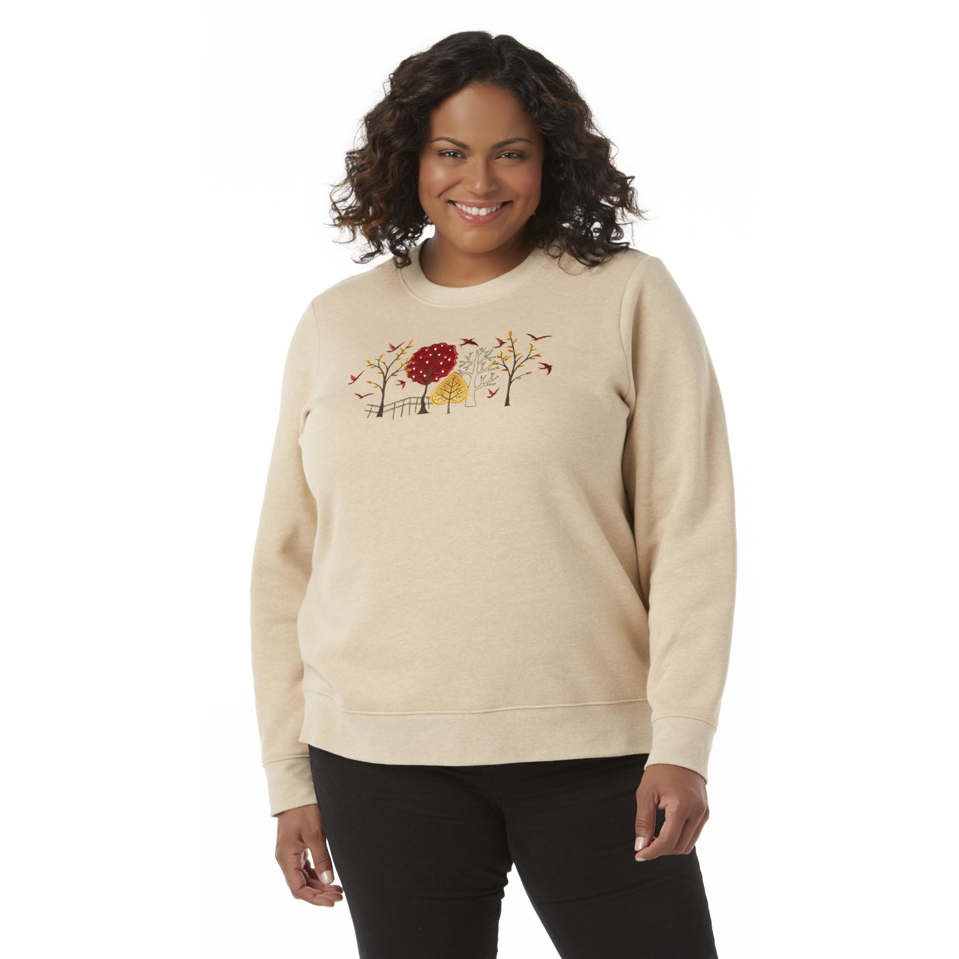 Womens Embroidered Sweatshirt | Kmart.com