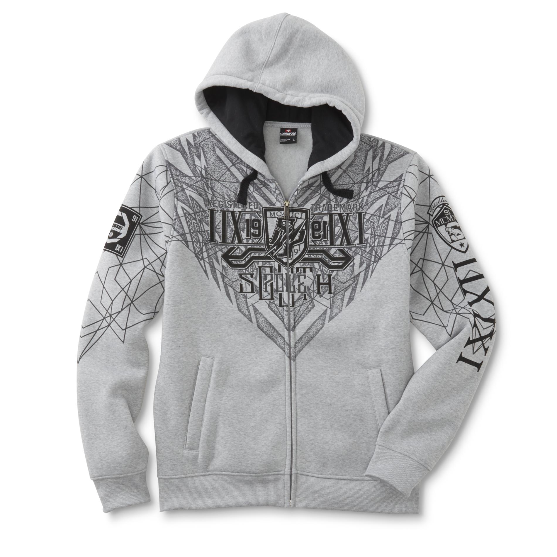 Southpole Young Men's Graphic Hoodie Jacket - Tribal
