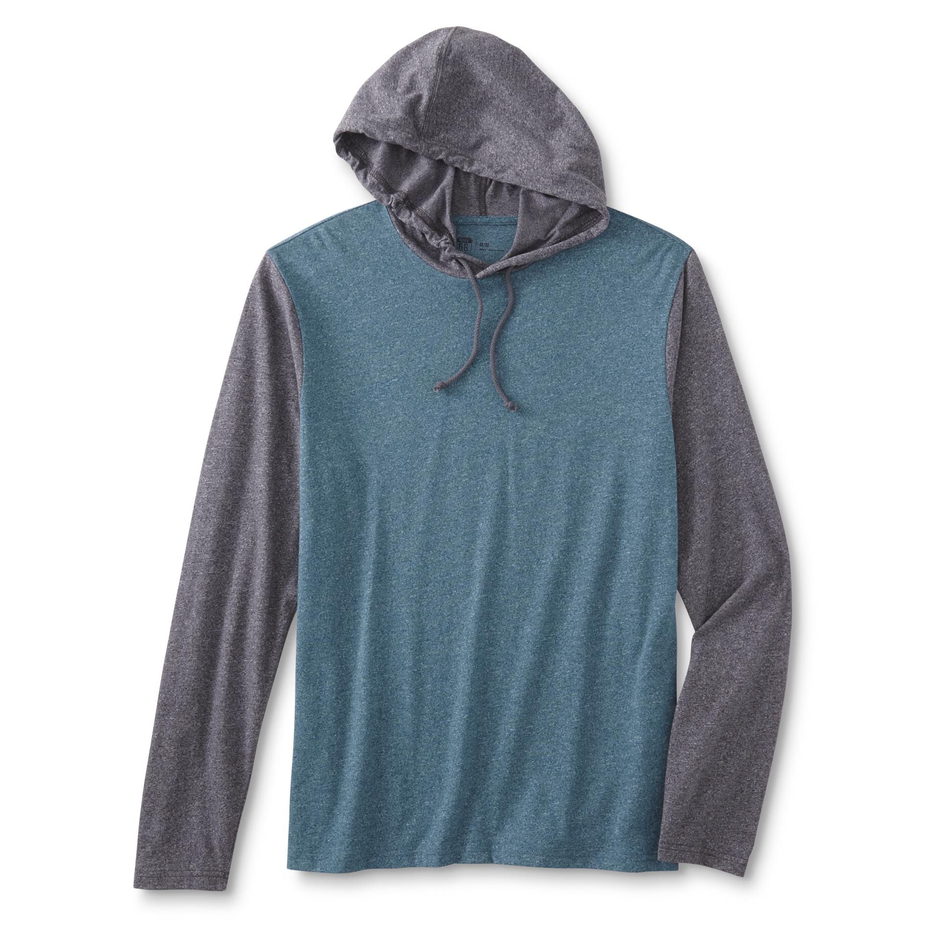 Route 66 Men's Hooded Shirt - Space Dyed