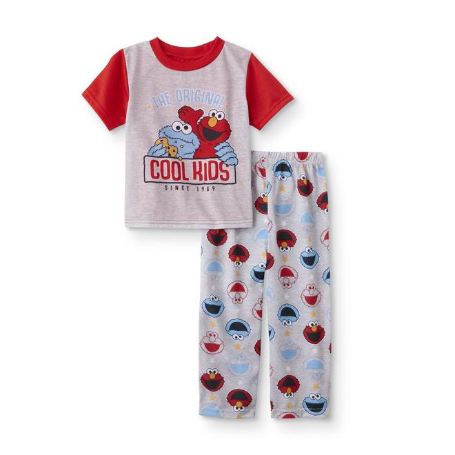 Sesame Street Toddler Boys' Tight Fit Pajamas Cookie Monster & Elmo