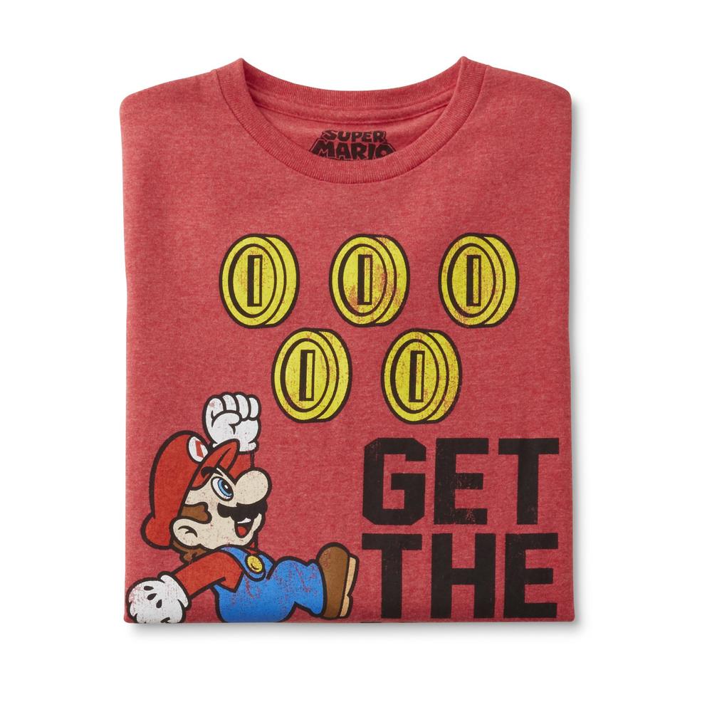 Nintendo Super Mario Bros. Men's Graphic T-Shirt - Get the Win