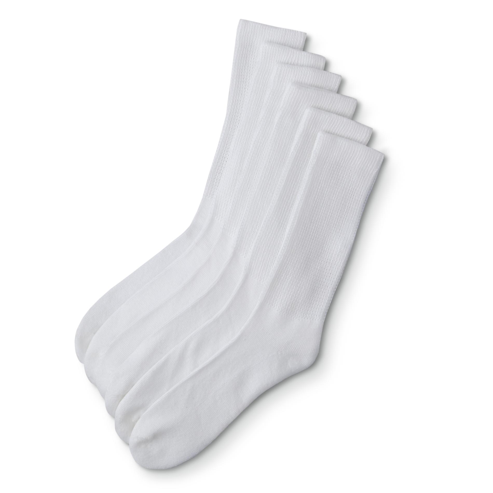 Simply Styled Men's 6-Pairs Diabetic Crew Socks