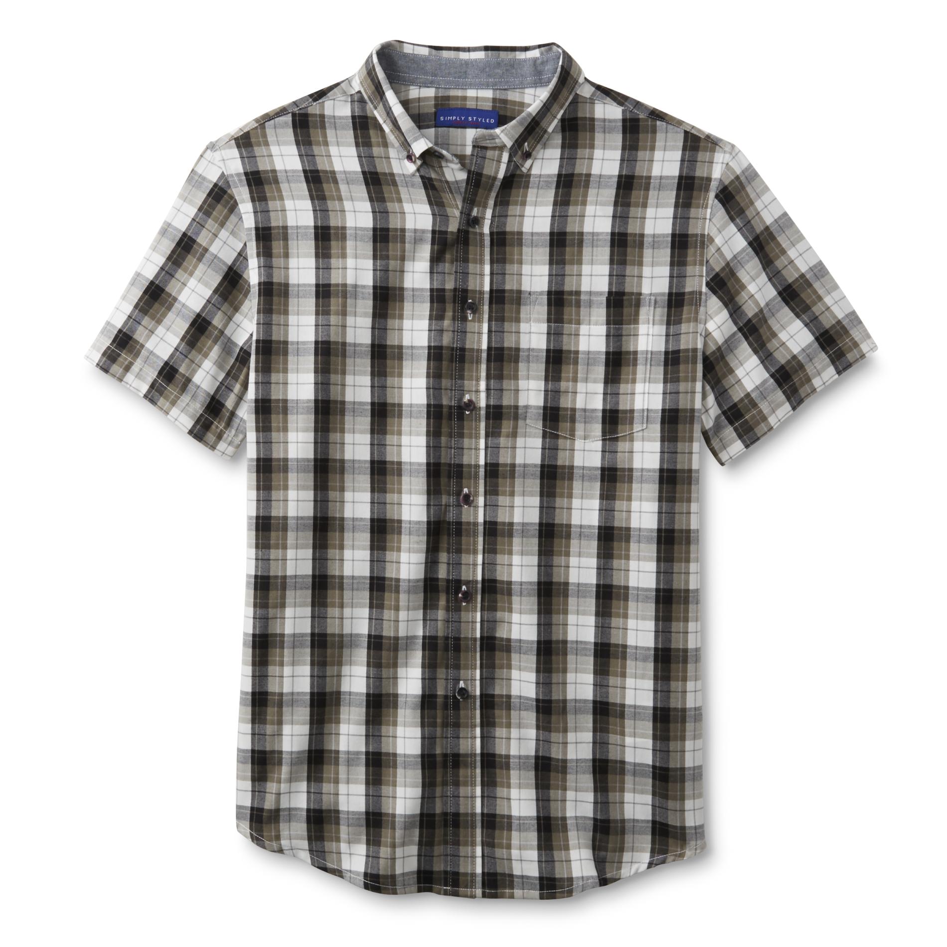 Simply Styled Men's Short-Sleeve Shirt - Plaid