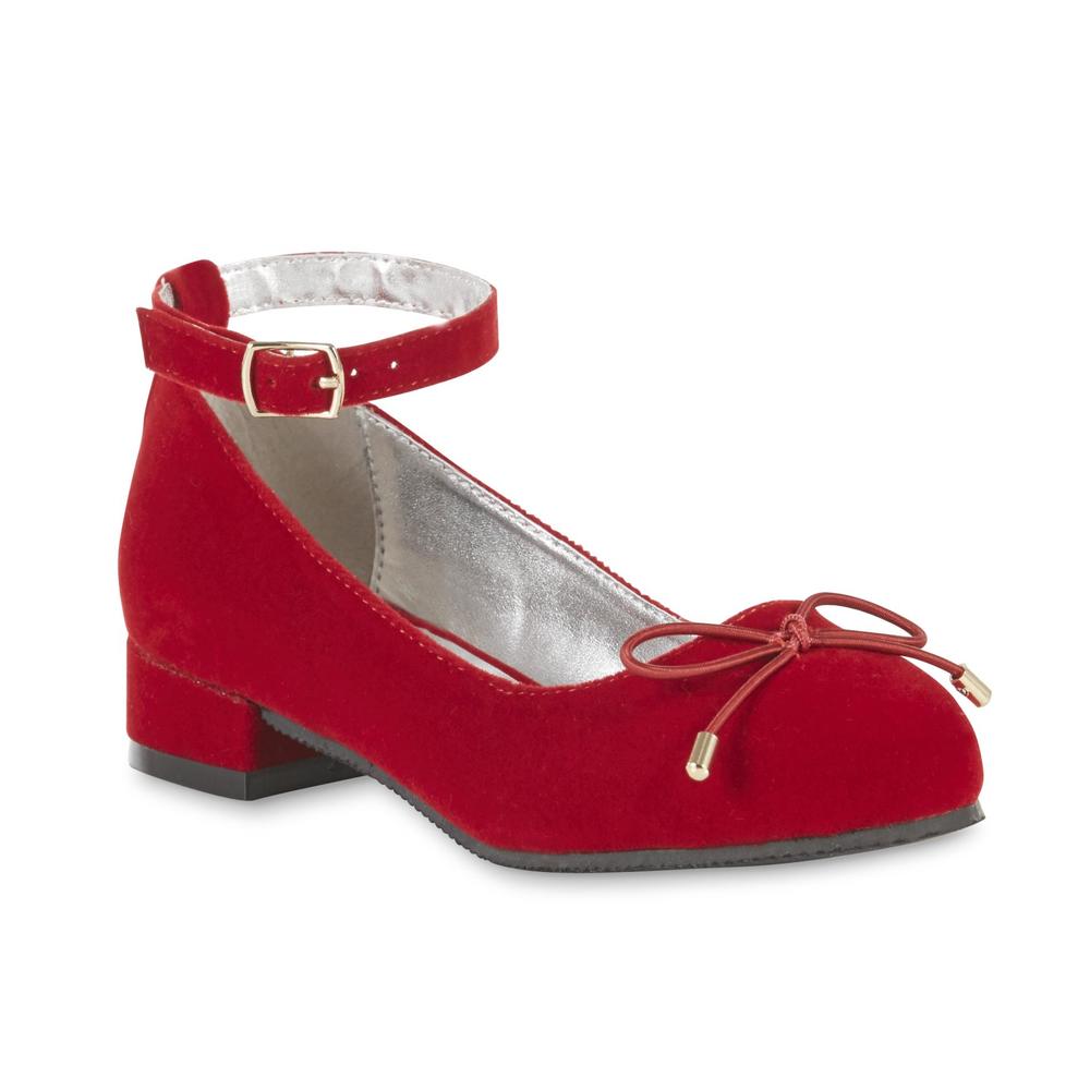 Sparkle & Tux Girl's Ivana Red Dress Shoe