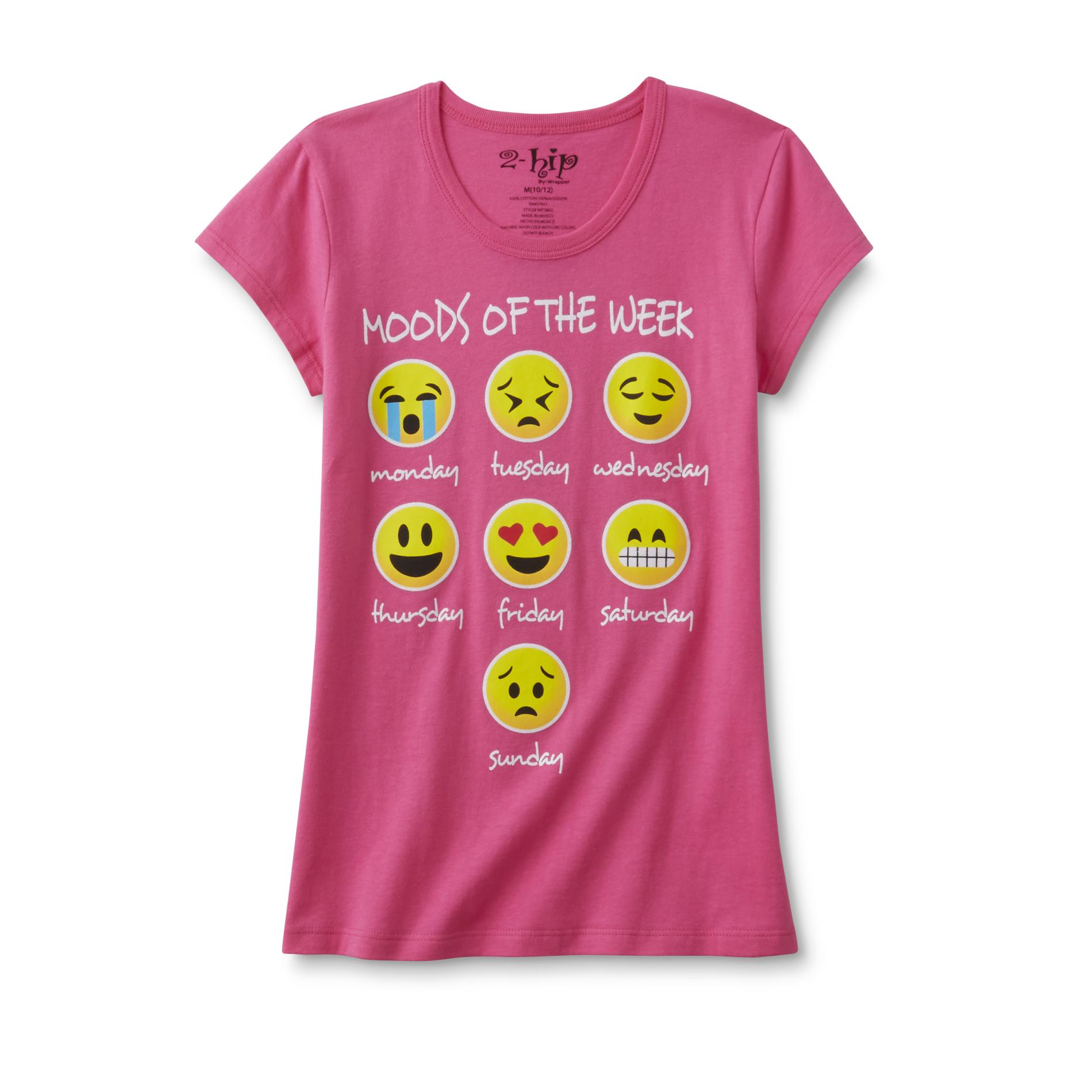 Girl's Graphic T-Shirt - Moods