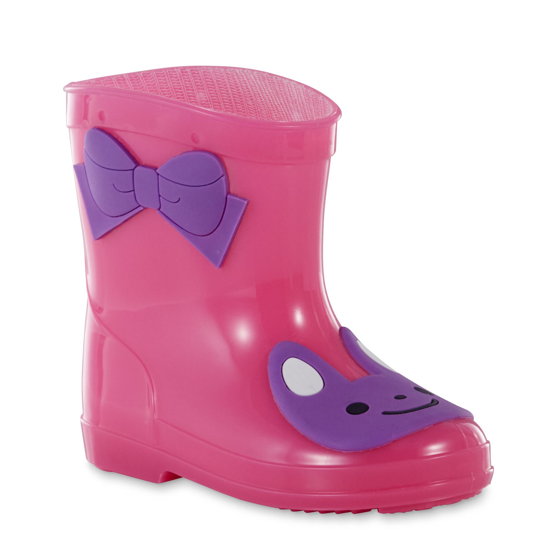 Personal Identity Toddler Girl's Pink/Bunny Rain Boot