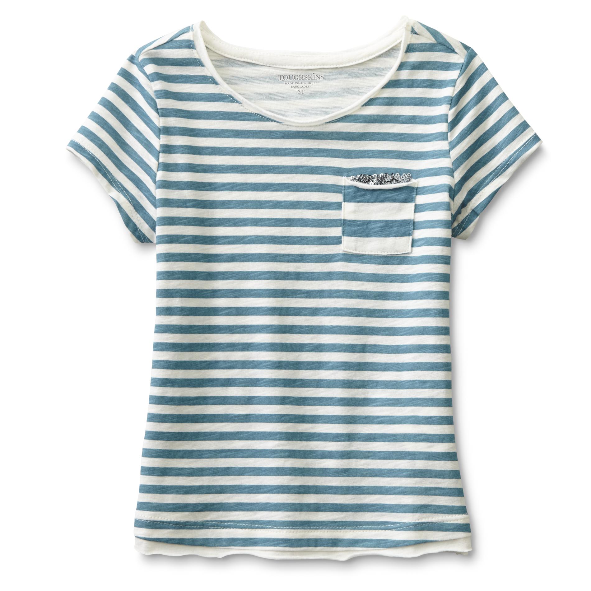 Toughskins Infant & Toddler Girl's Pocket Top - Striped