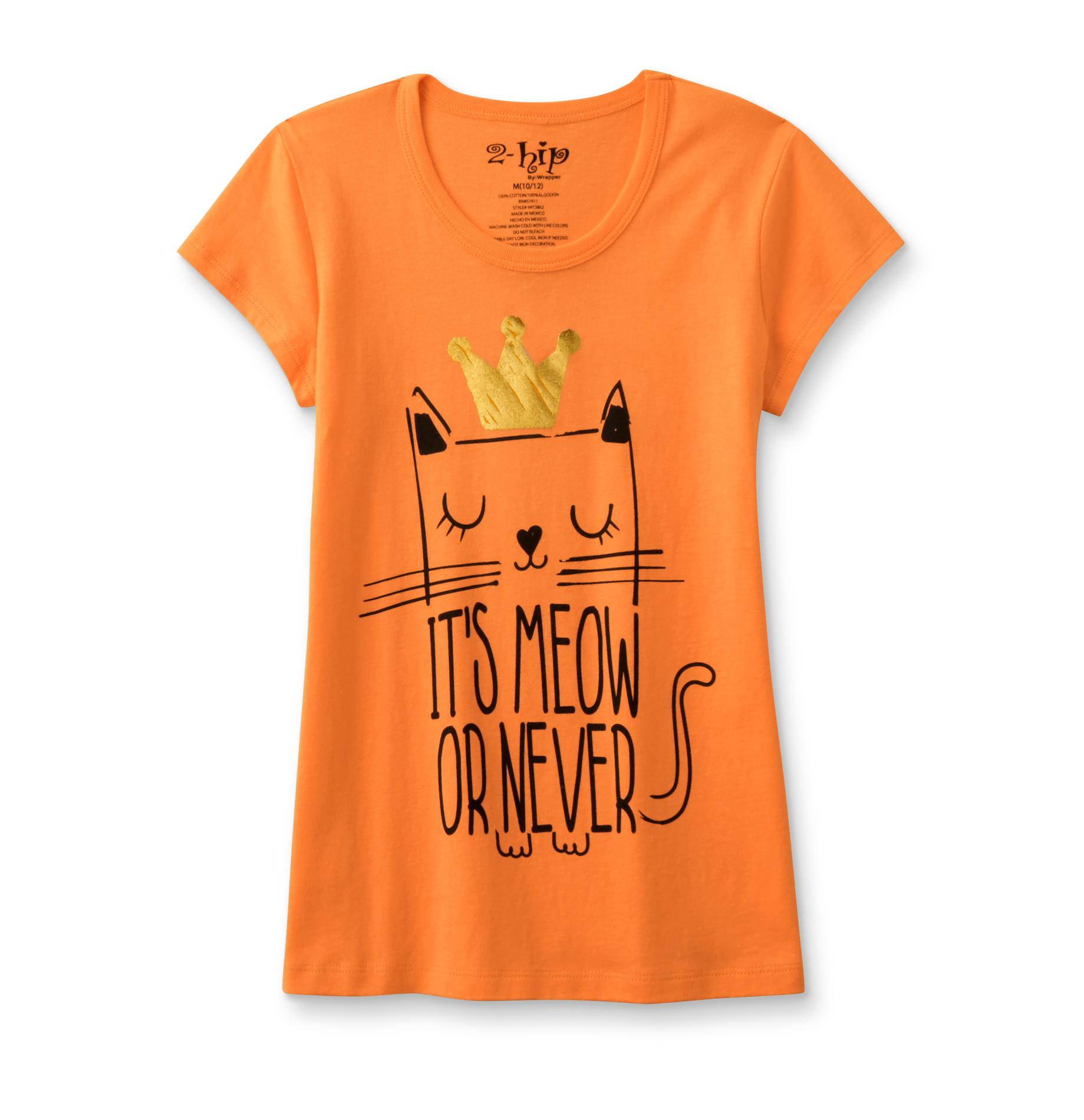 Girl's Graphic T-Shirt - Cat