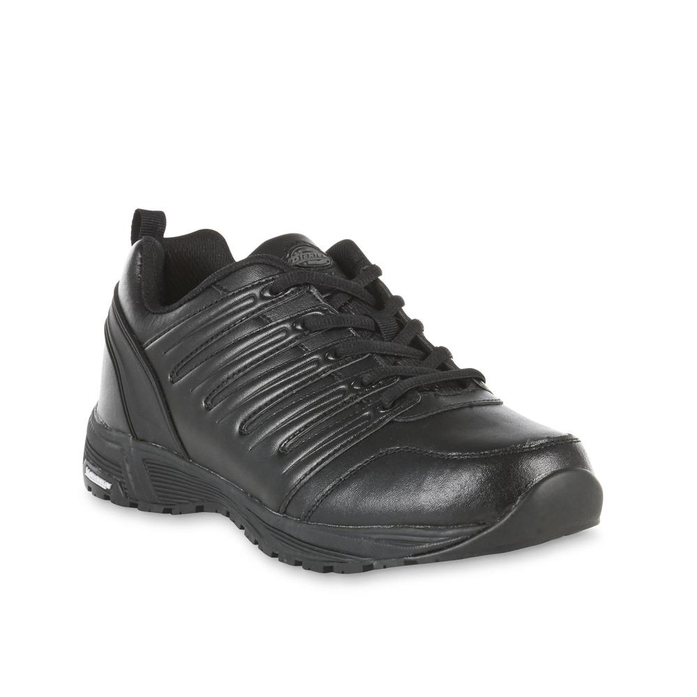 Dickies Men's Apex Leather Slip Resistant Work Shoe Wide Width Available - Black