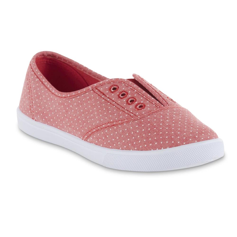 Basic Editions Women's Abriana Slip-On Sneaker - Red/Dots