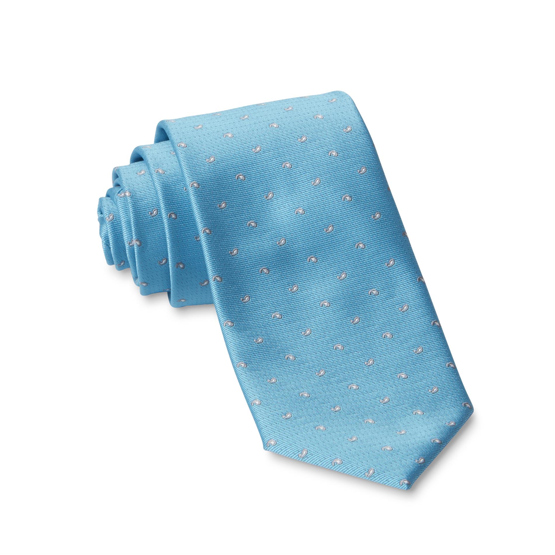 David Taylor Collection Men's Necktie - Paisley Dot