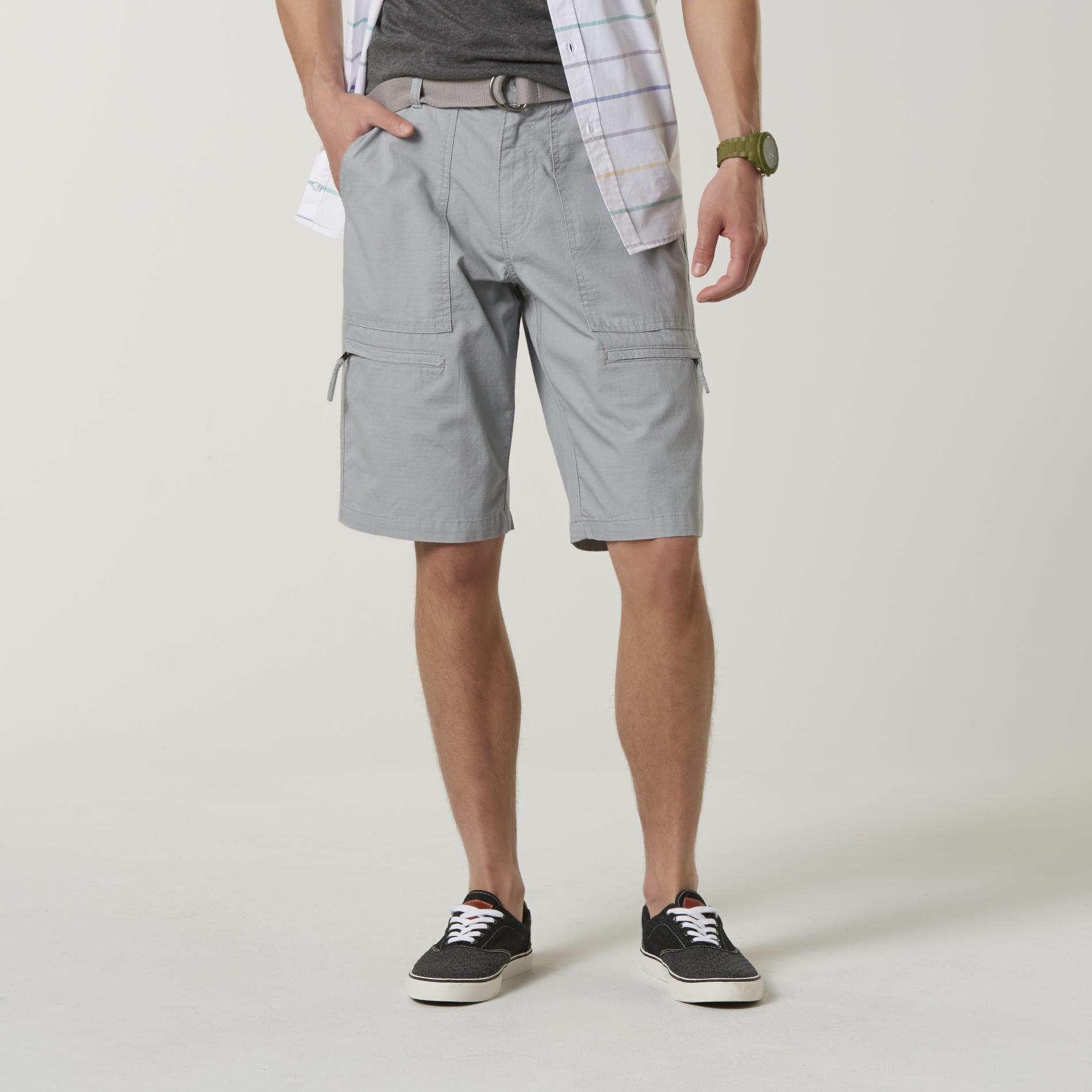 Route 66 Men's Ripstop Messenger Shorts & Belt, Size: 42, Dark Blue Route 66 Men's Ripstop Messenger Shorts & Belt, Size: 42, Dark Blue