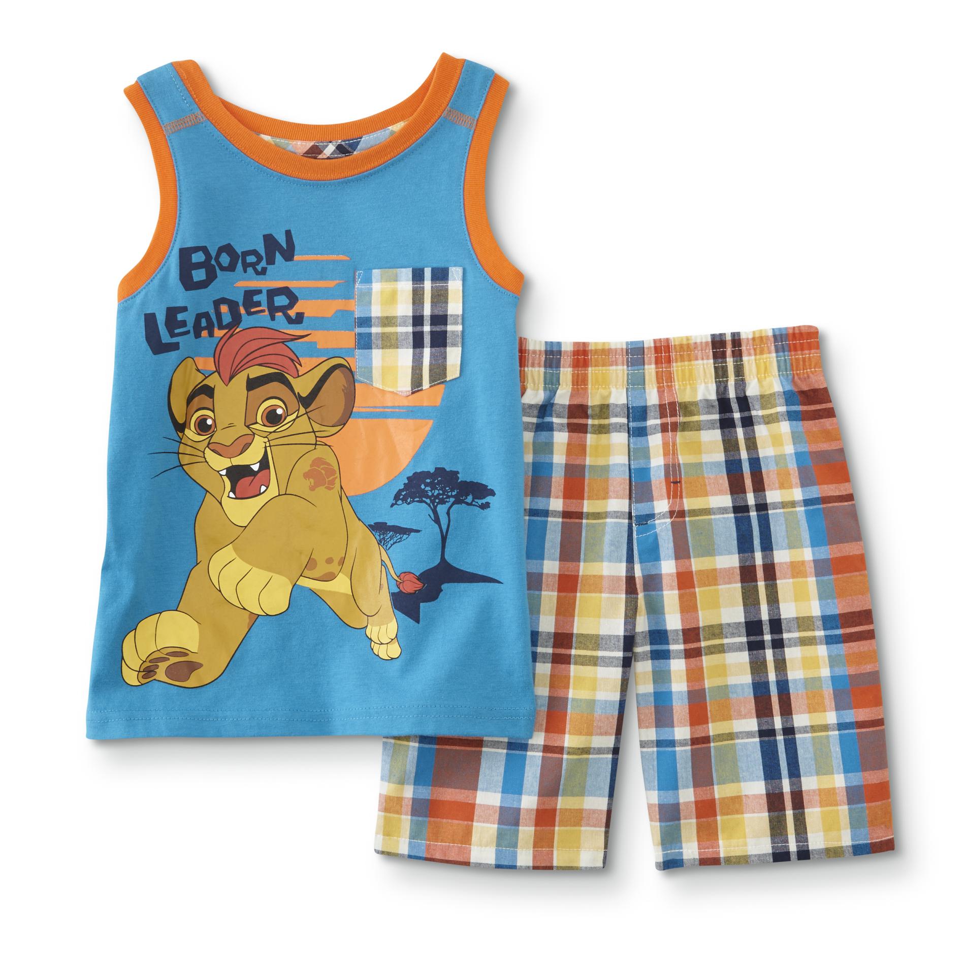 Disney The Lion Guard Toddler Boys' Tank Top & Shorts - Born Leader, Size: 3T, Blue Disney The Lion Guard Toddler Boys' Tank Top & Shorts - Born Leader, Size: 3T, Blue