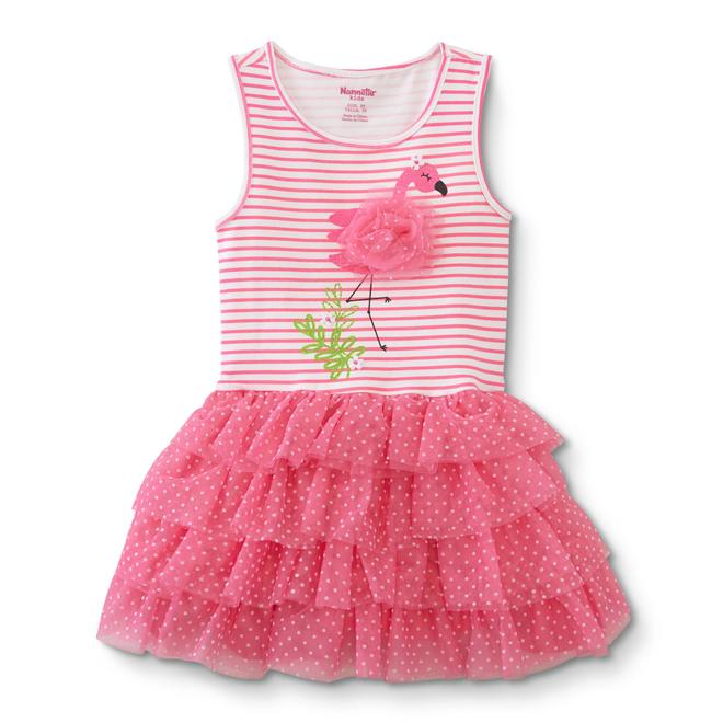 Toddler Girls' Tiered Dress Flamingo