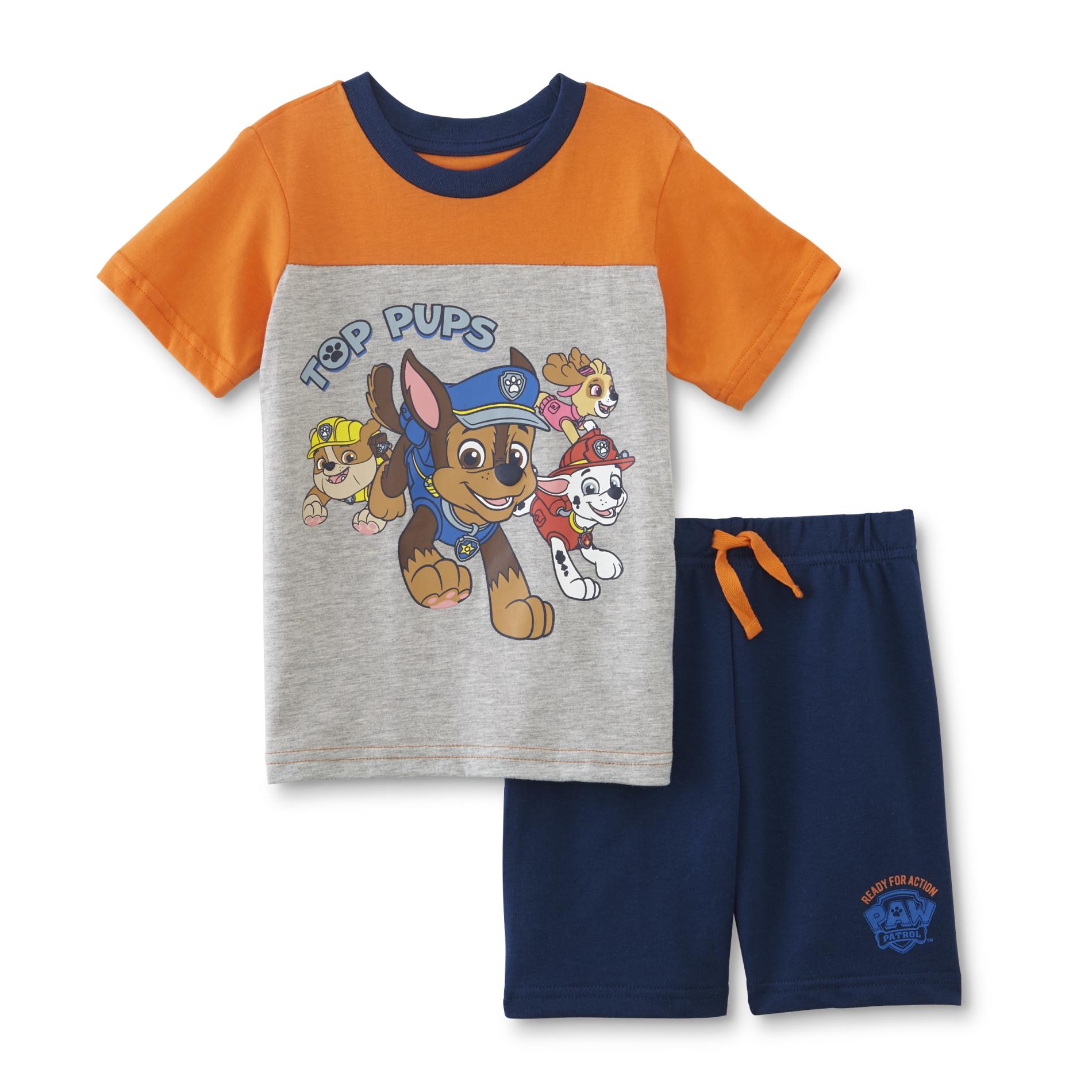 PAW Patrol Toddler Boys' T-Shirt & Shorts - Top Pups, Size: 2T, Orange PAW Patrol Toddler Boys' T-Shirt & Shorts - Top Pups, Size: 2T, Orange
