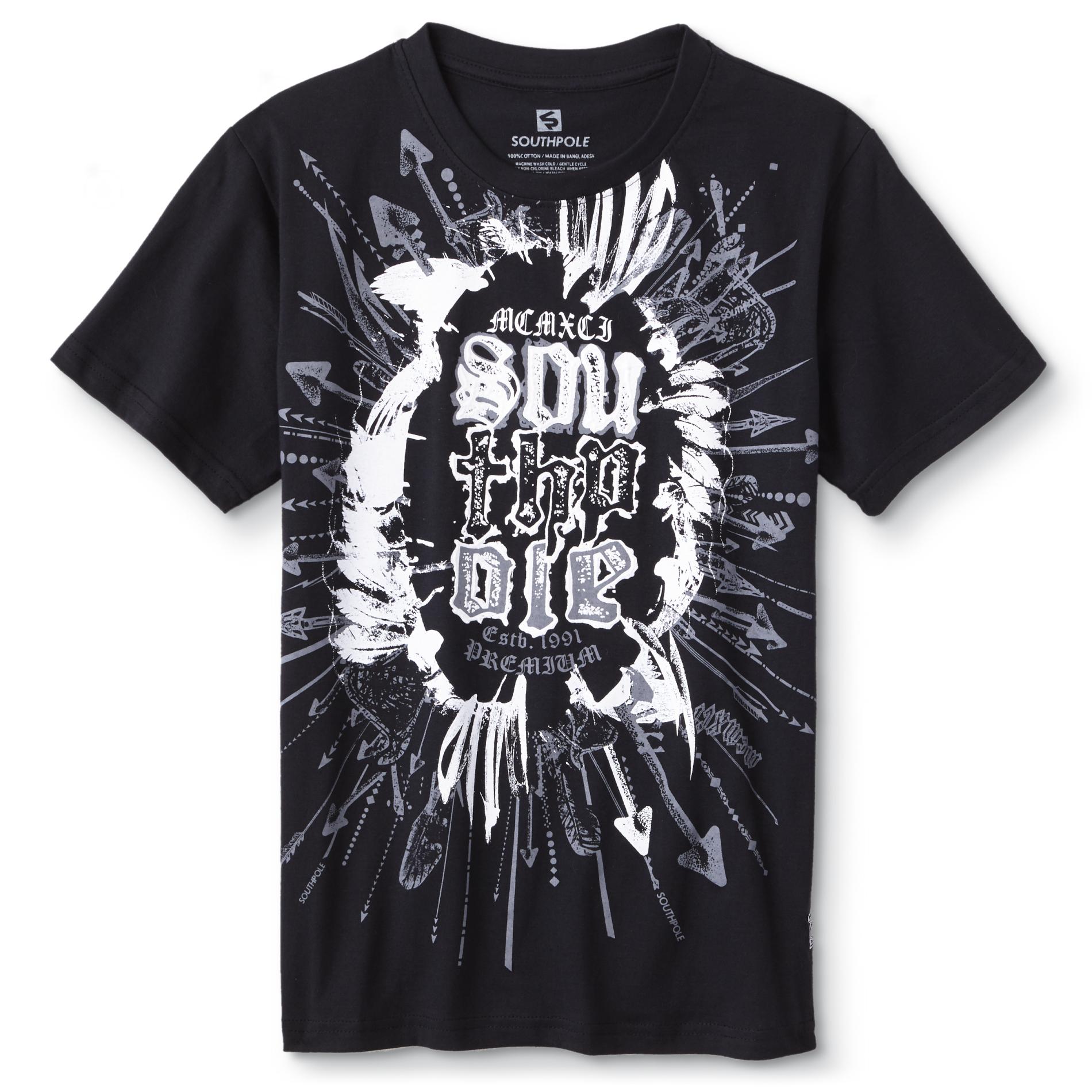 Southpole Boys' Graphic T-Shirt - Arrows & Feathers