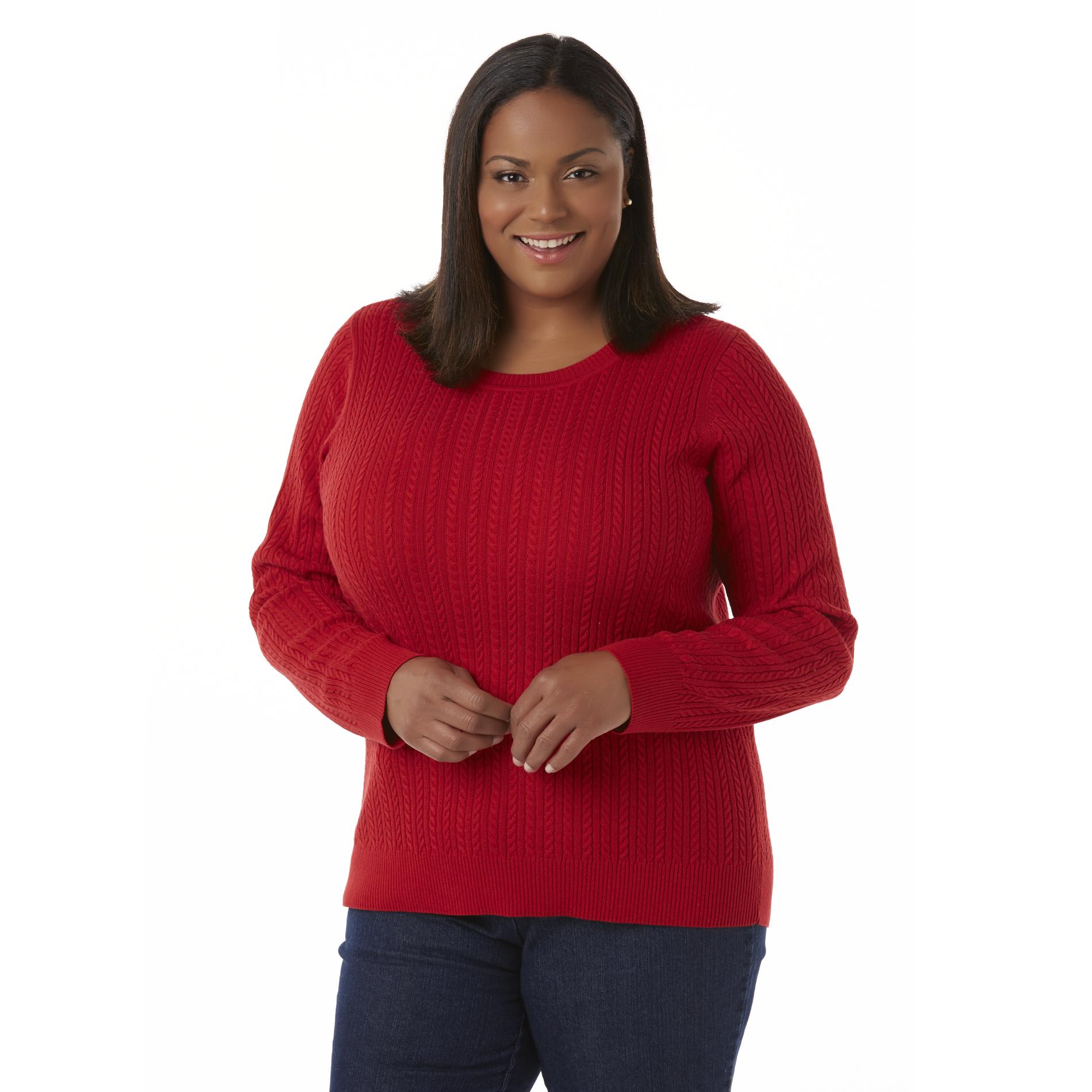 Laura Scott Women's Plus Crew Neck Sweater