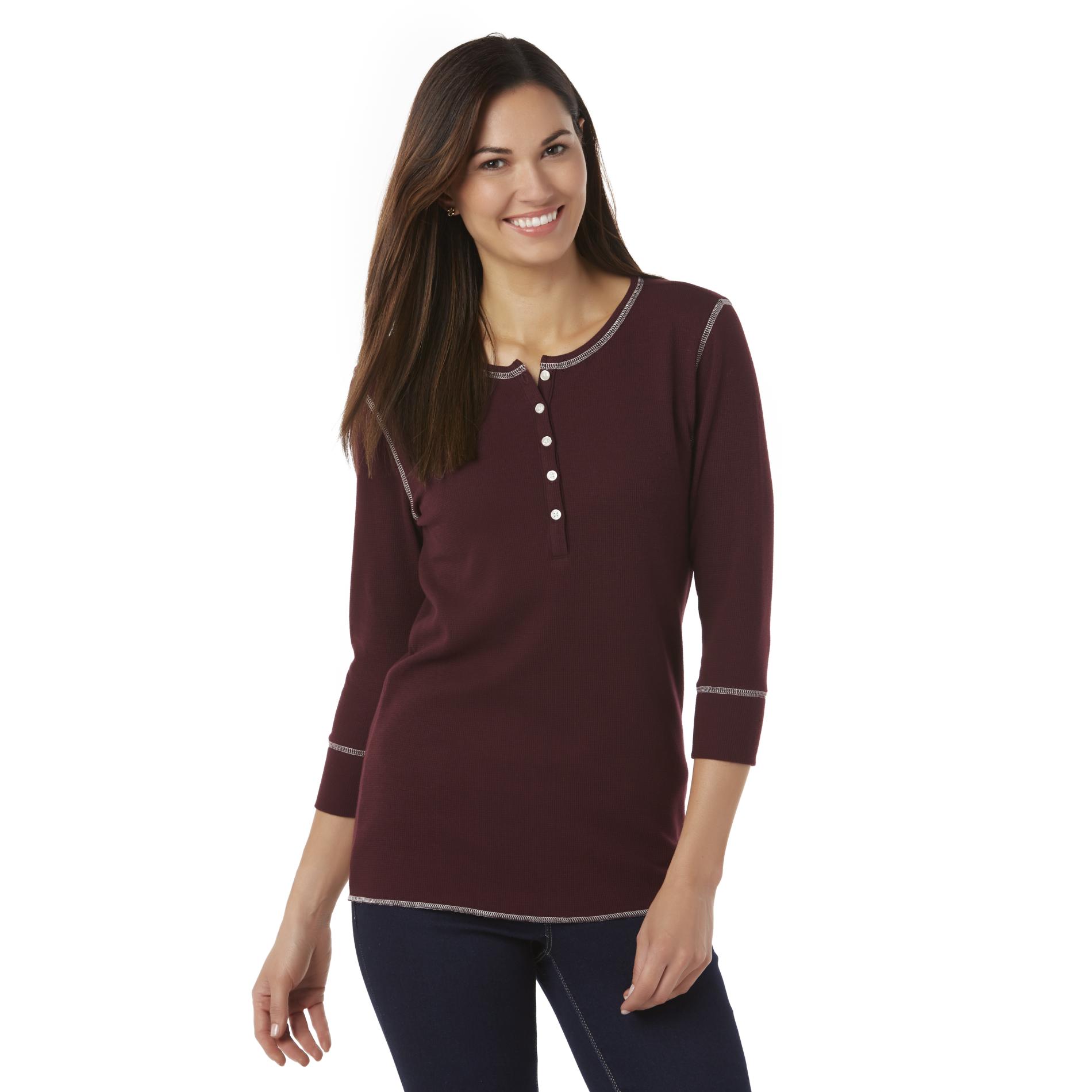 Route 66 Women's Thermal Henley Shirt