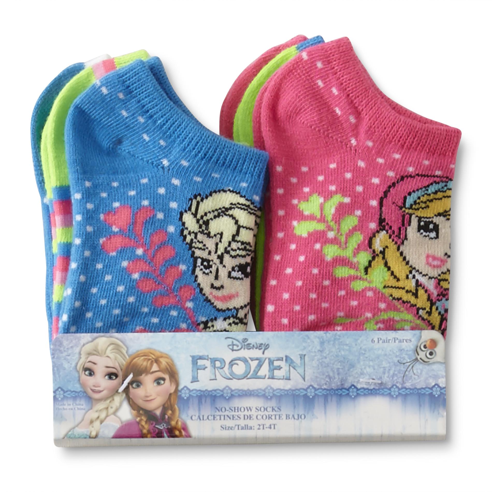 Disney Frozen Toddler Girl's 6-Pairs Low-Cut Socks - Olaf, Size: 2-4T, Multi-color Disney Frozen Toddler Girl's 6-Pairs Low-Cut Socks - Olaf, Size: 2-4T, Multi-color