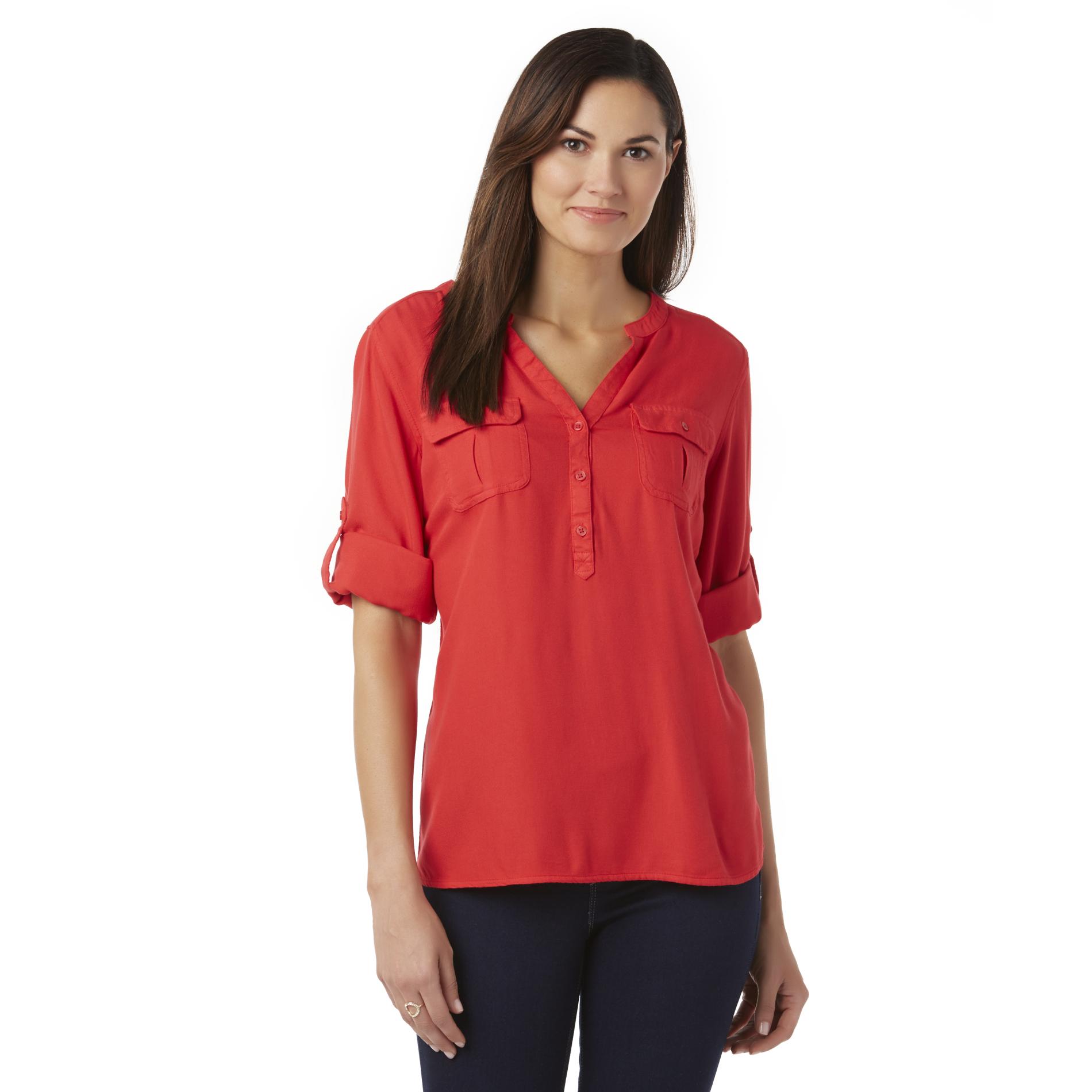 Simply Styled Women's Notched Neck Top