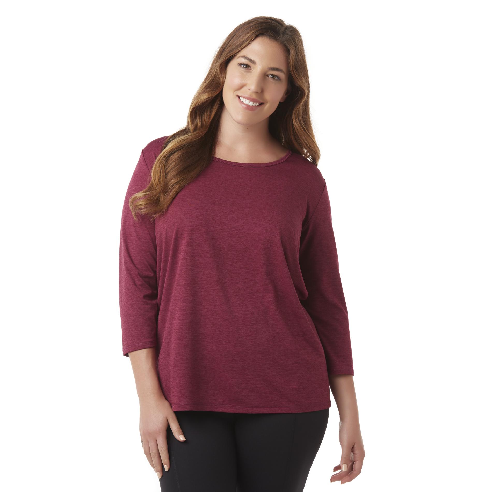 Simply Emma Women's Plus Performance Shirt - Space Dyed