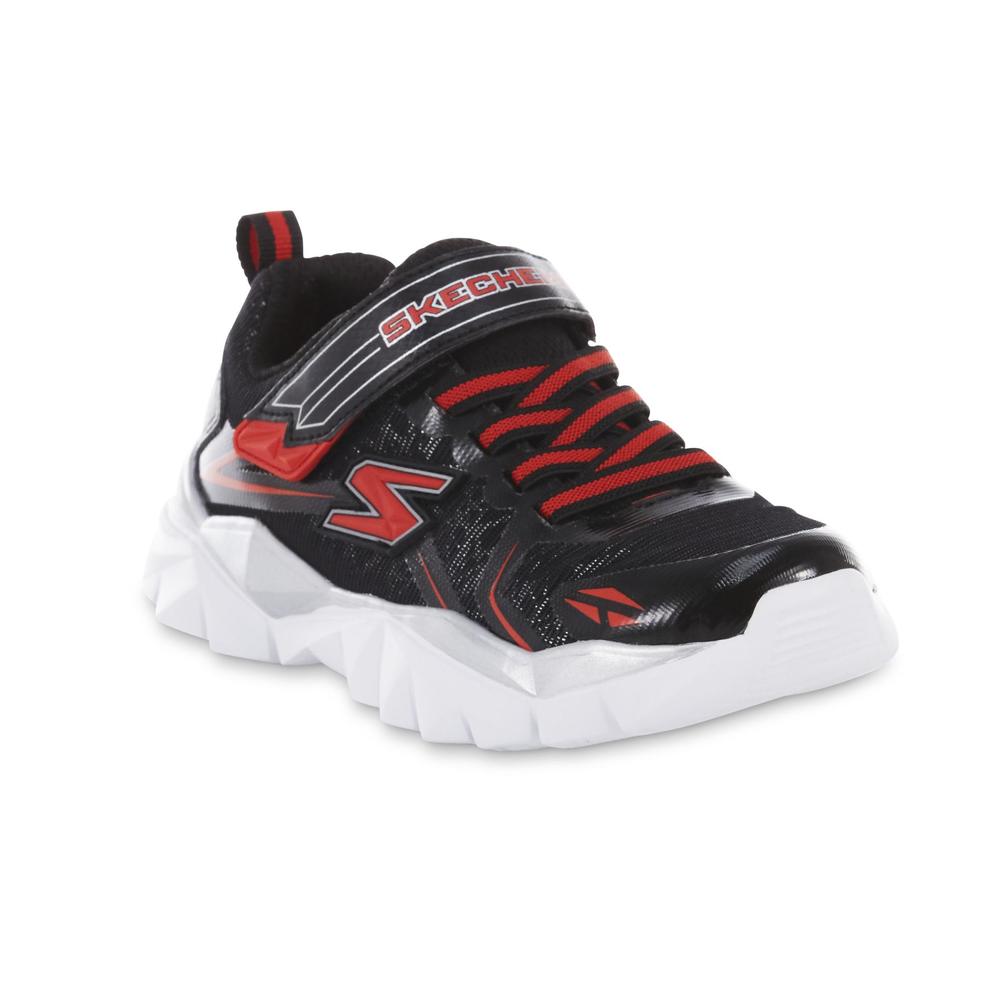 Skechers Boy's Electronz Blazar Black/Red Running Shoe