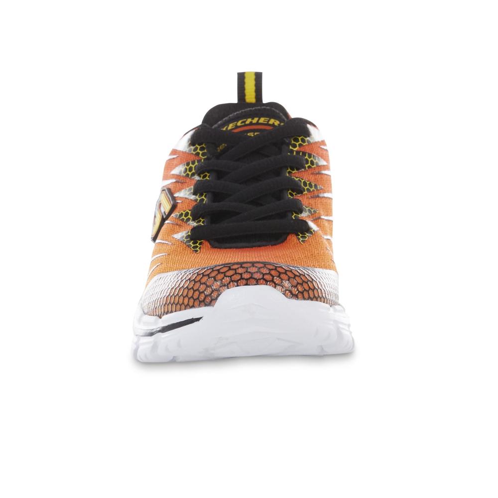 Skechers Boy's Nitrate Orange/Black Running Shoe