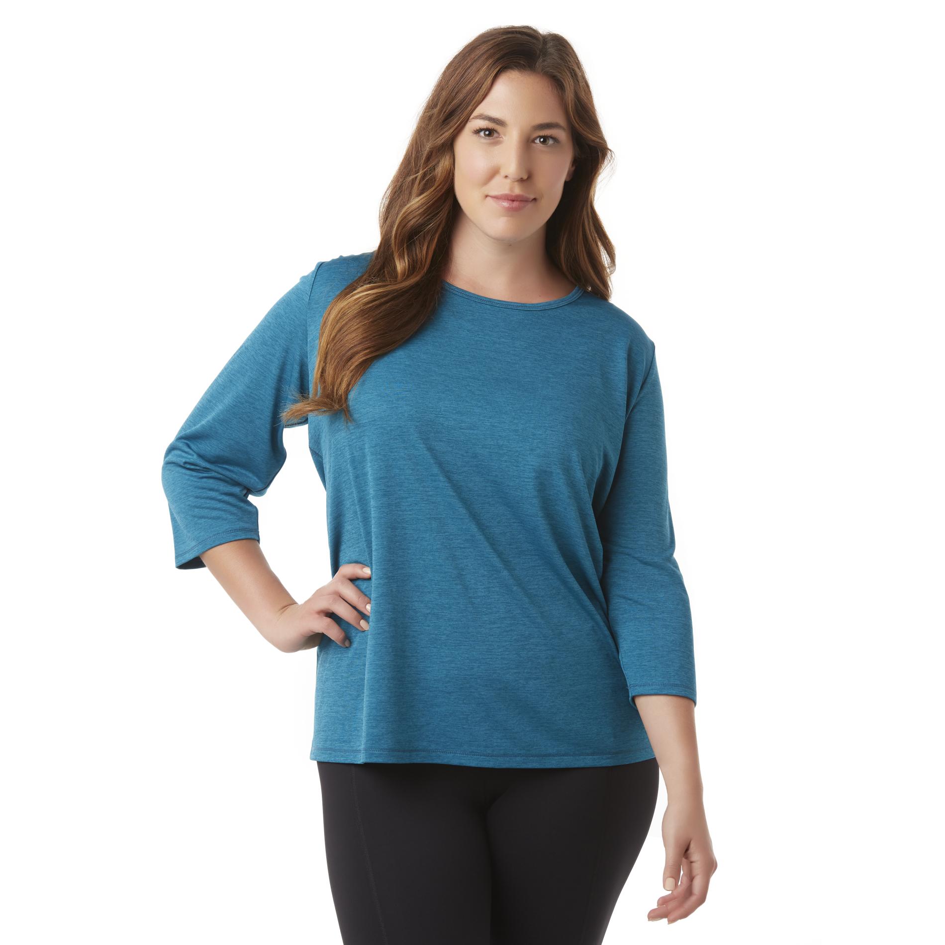 Simply Emma Women's Plus Performance Shirt - Space Dyed