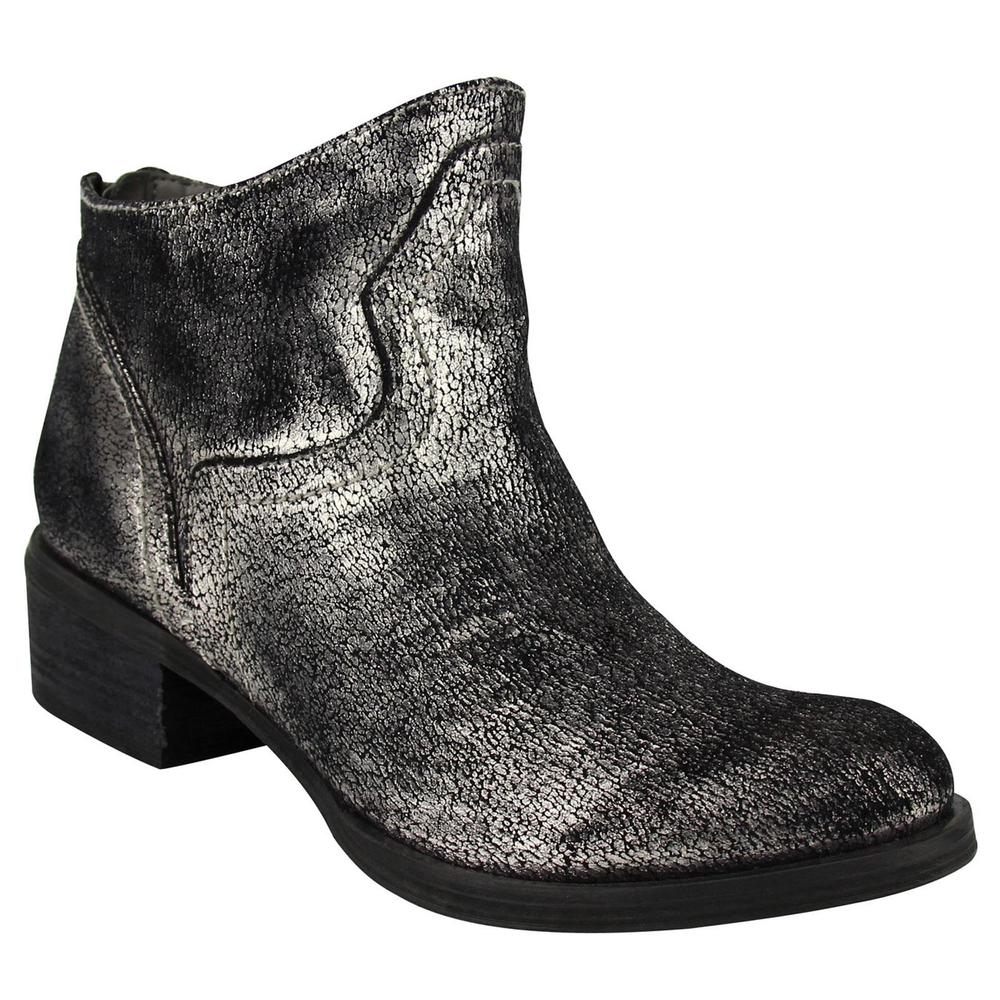 Not Rated Women's Sagitta Silver Ankle Bootie
