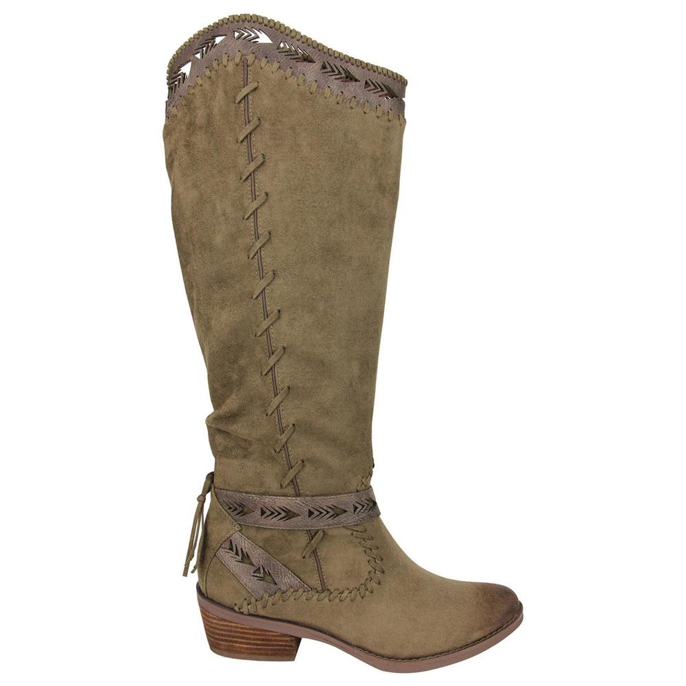 Not Rated Women's Sansa Taupe Knee High Boot
